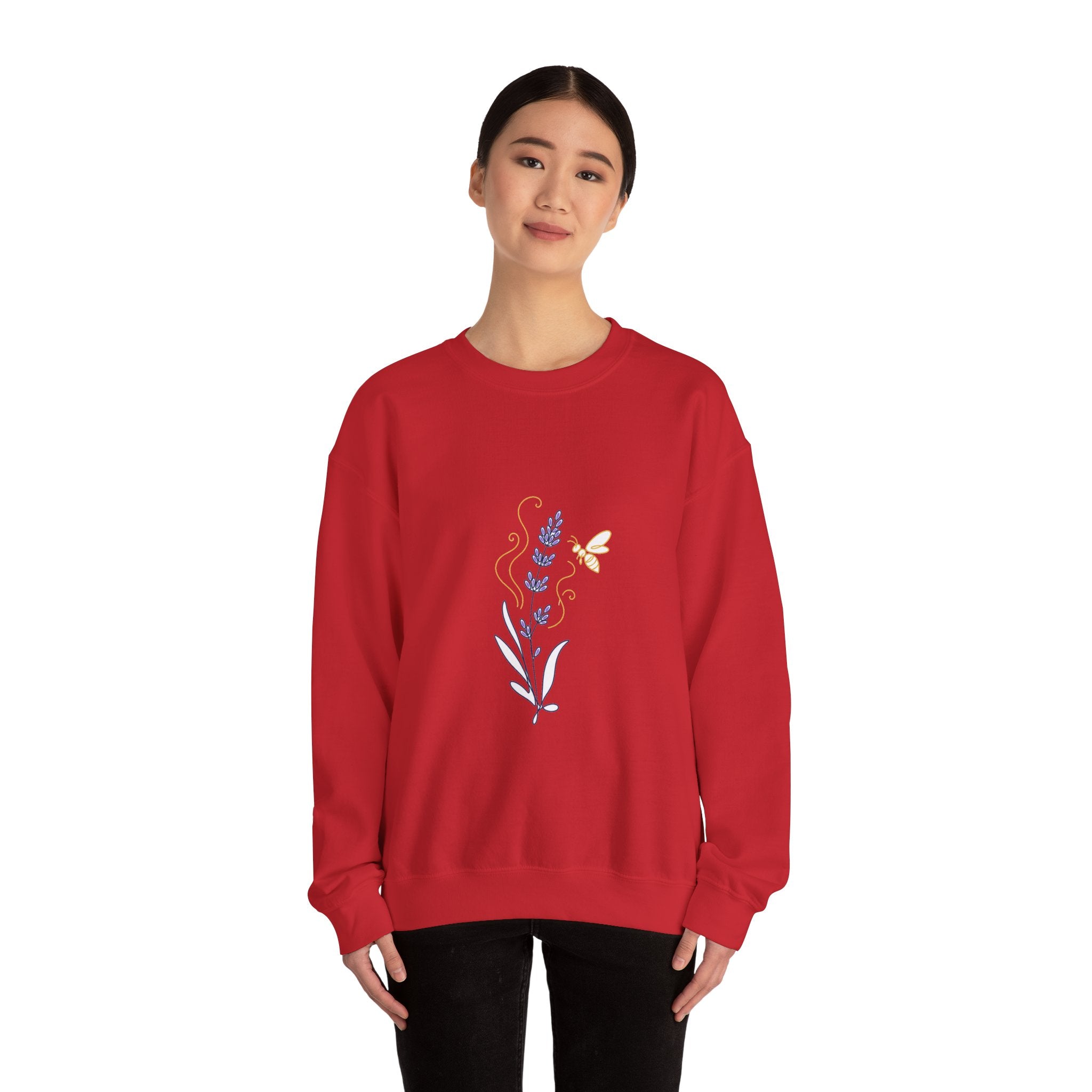 Matching Couple Sweatshirt - Lavender & Thistle Matching Couple Comfort Colors Crew Minimalist Art His Hers Christmas Gift - Design A