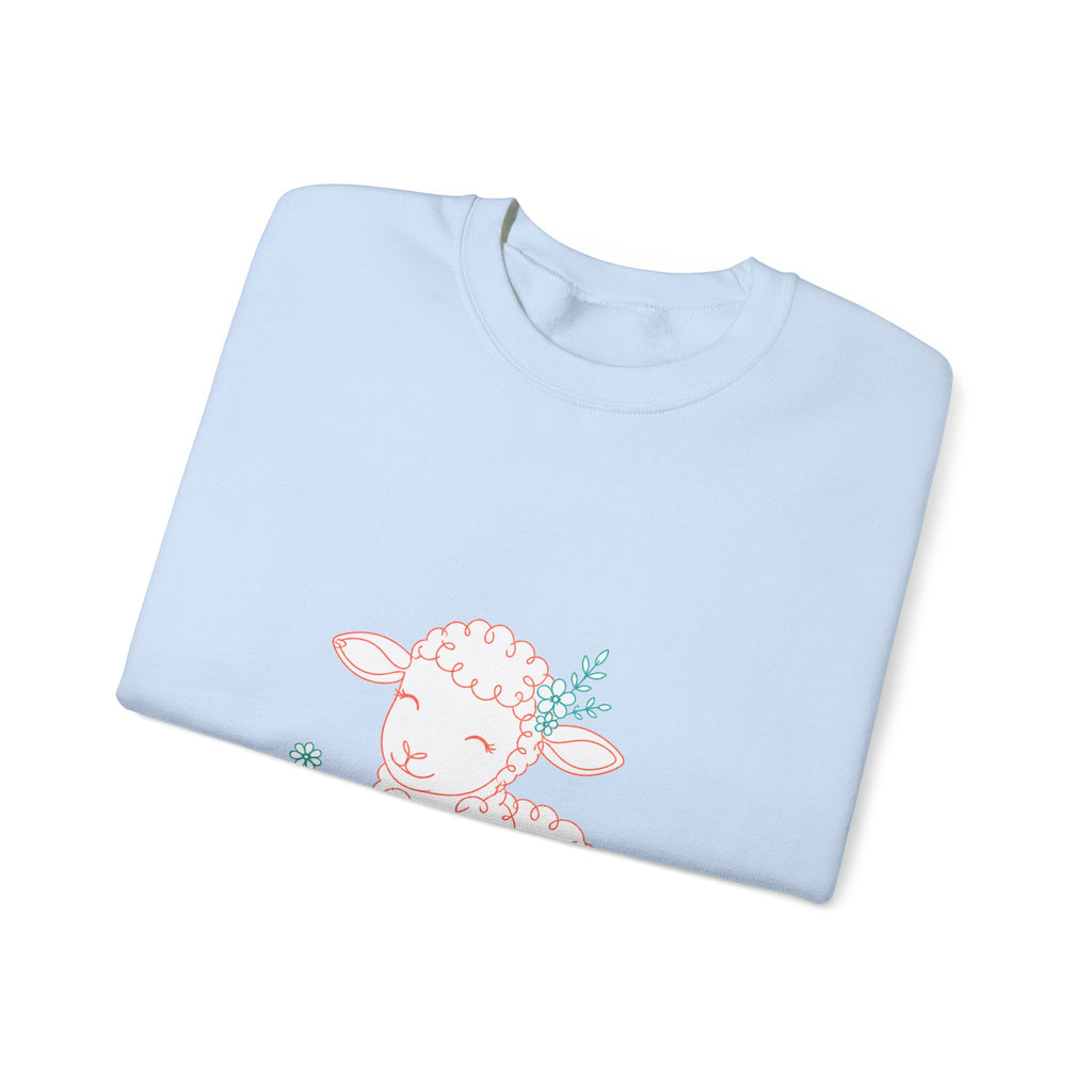 Matching Couple Sweatshirt - Lion & Lamb Matching Couple Premium Fleece Sweatshirt Minimalist Art His Hers Christmas Gift - Design B