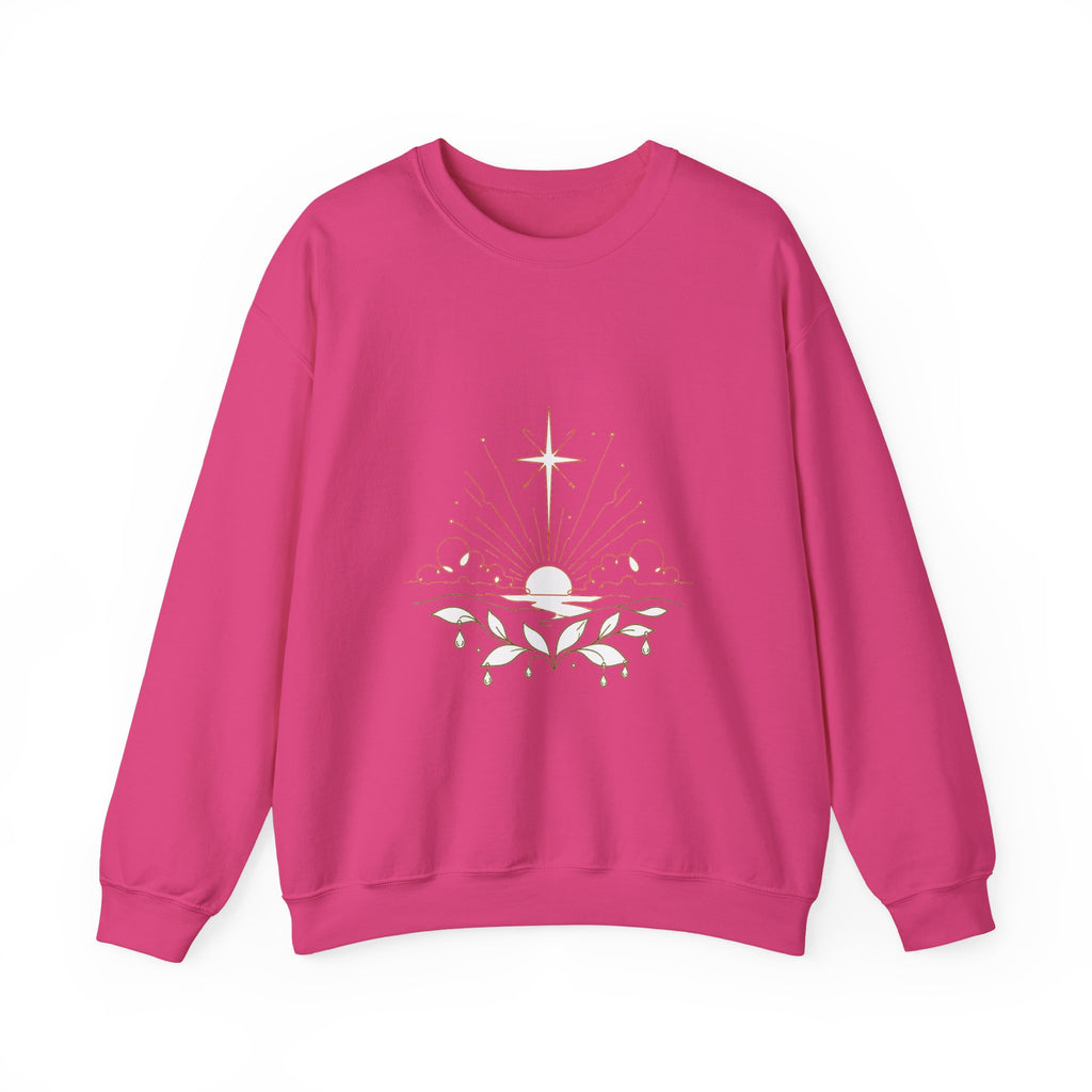 Matching Couple Sweatshirt - Evening & Morning Star Matching Couple Premium Fleece Sweatshirt Minimalist Art His Hers Christmas Gift - Design B