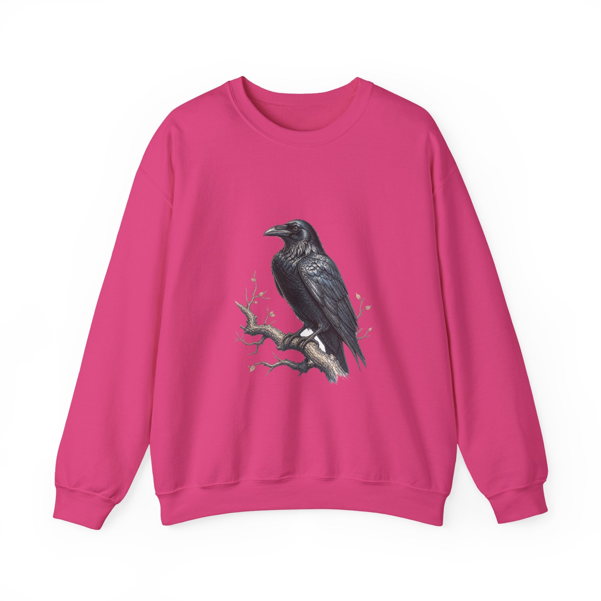 Matching Couple Sweatshirt - Raven & Swan Matching Couple Premium Fleece Sweatshirt Hand-Drawn Art His Hers Anniversary Gift - Design A