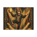 Dancing Monkey Wall Art Canvas 16×20 Baroque Home Office Decor Maximalist Print