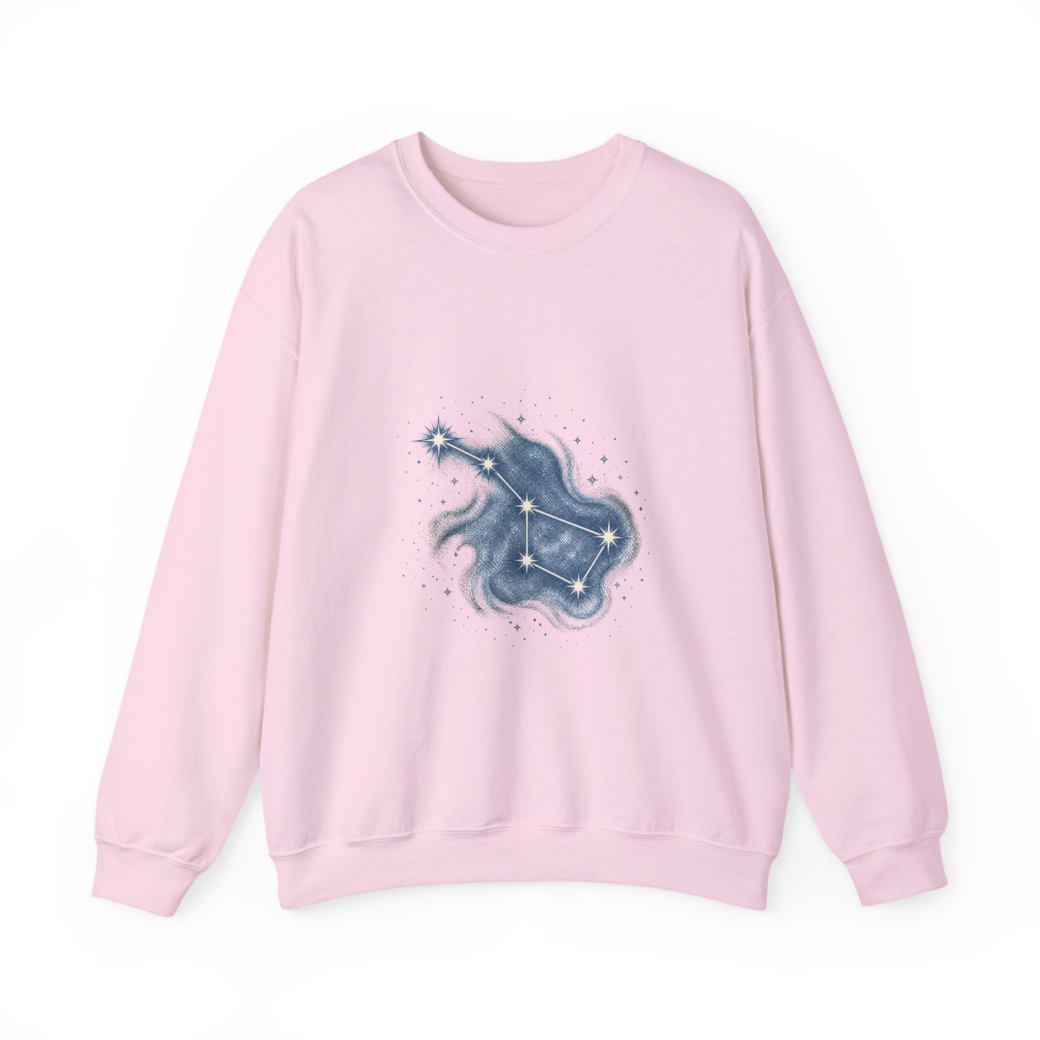 Matching Couple Sweatshirt - Big & Little Dipper Matching Couple Premium Fleece Sweatshirt Hand-Drawn Art His Hers Anniversary Gift - Design A