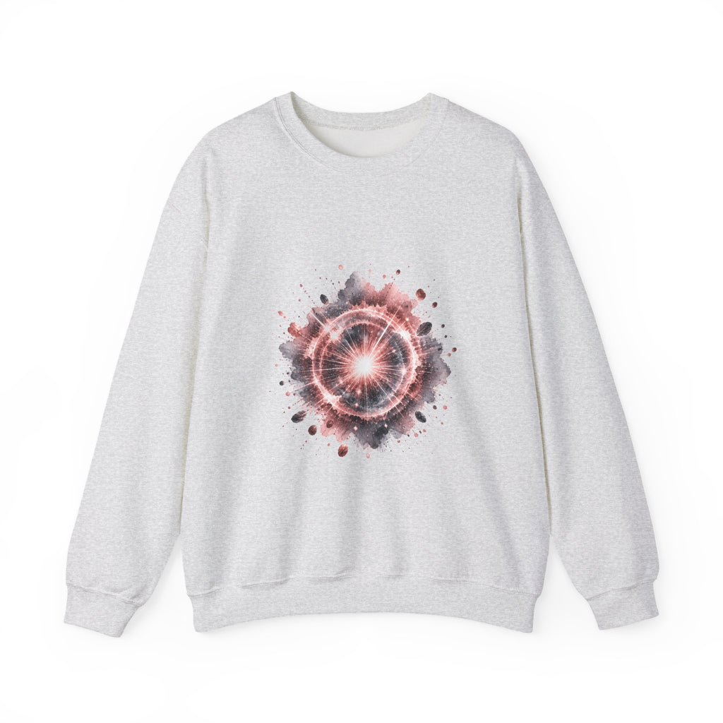 Matching Couple Sweatshirt - Galaxy & Supernova Matching Couple Premium Fleece Sweatshirt Watercolor Art His Hers Birthday Gift - Design B