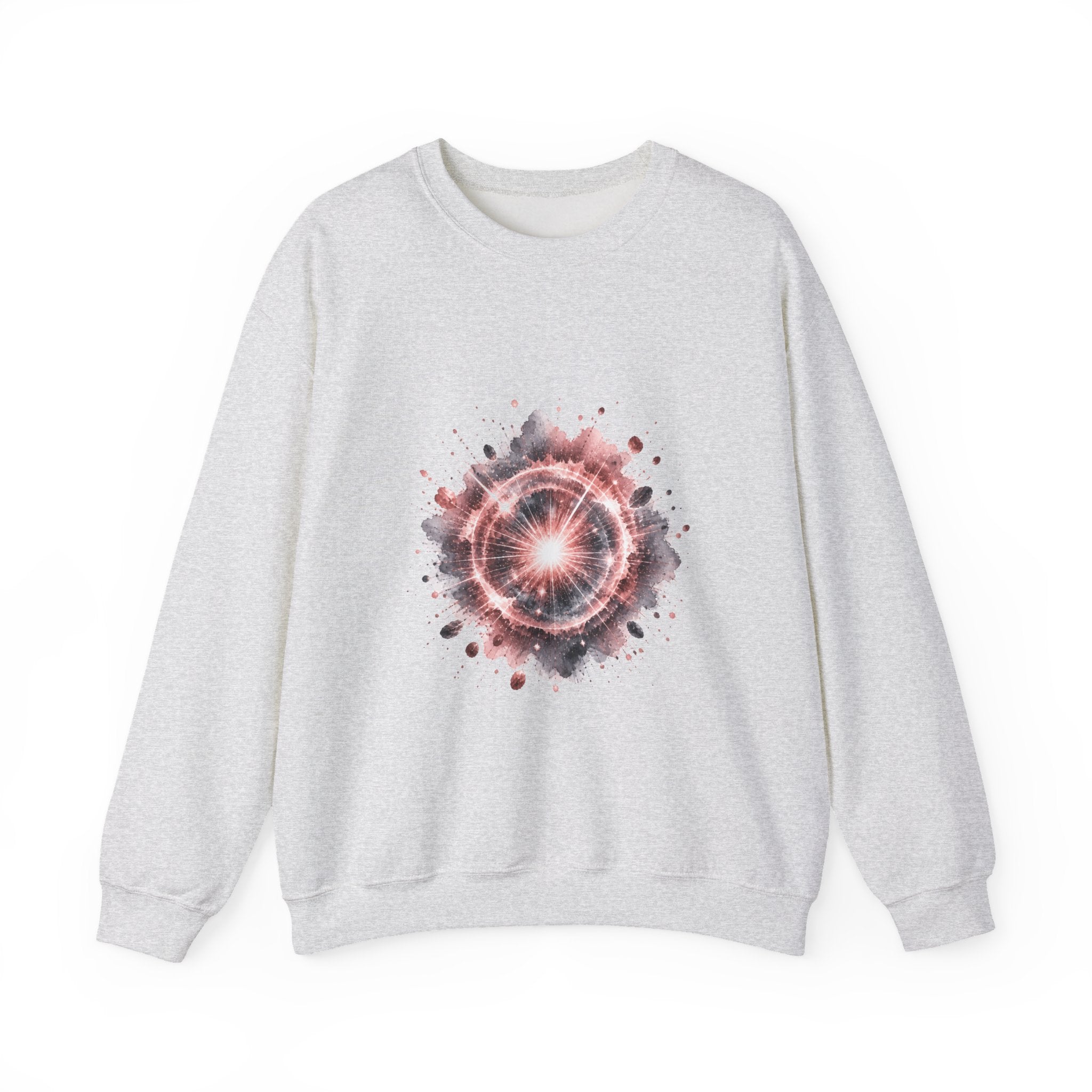 Matching Couple Sweatshirt - Galaxy & Supernova Matching Couple Premium Fleece Sweatshirt Watercolor Art His Hers Birthday Gift - Design B
