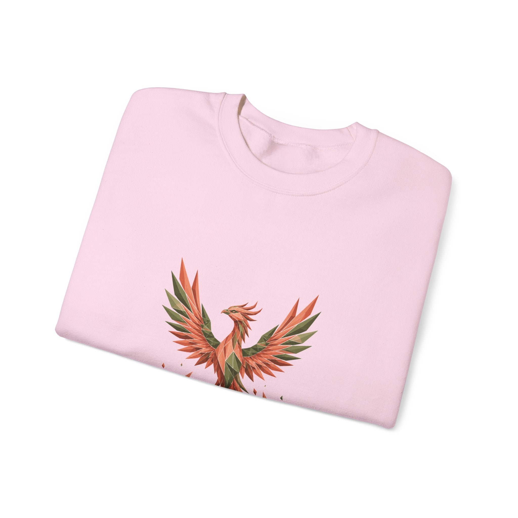 Matching Couple Sweatshirt - Dragon & Phoenix Matching Couple Comfort Colors Crew Geometric Art His Hers Love Gift - Design B