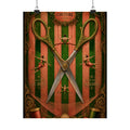 Giant Scissors Trapeze Wall Art Poster 24×36 Baroque Studio Decor Maximalist Print