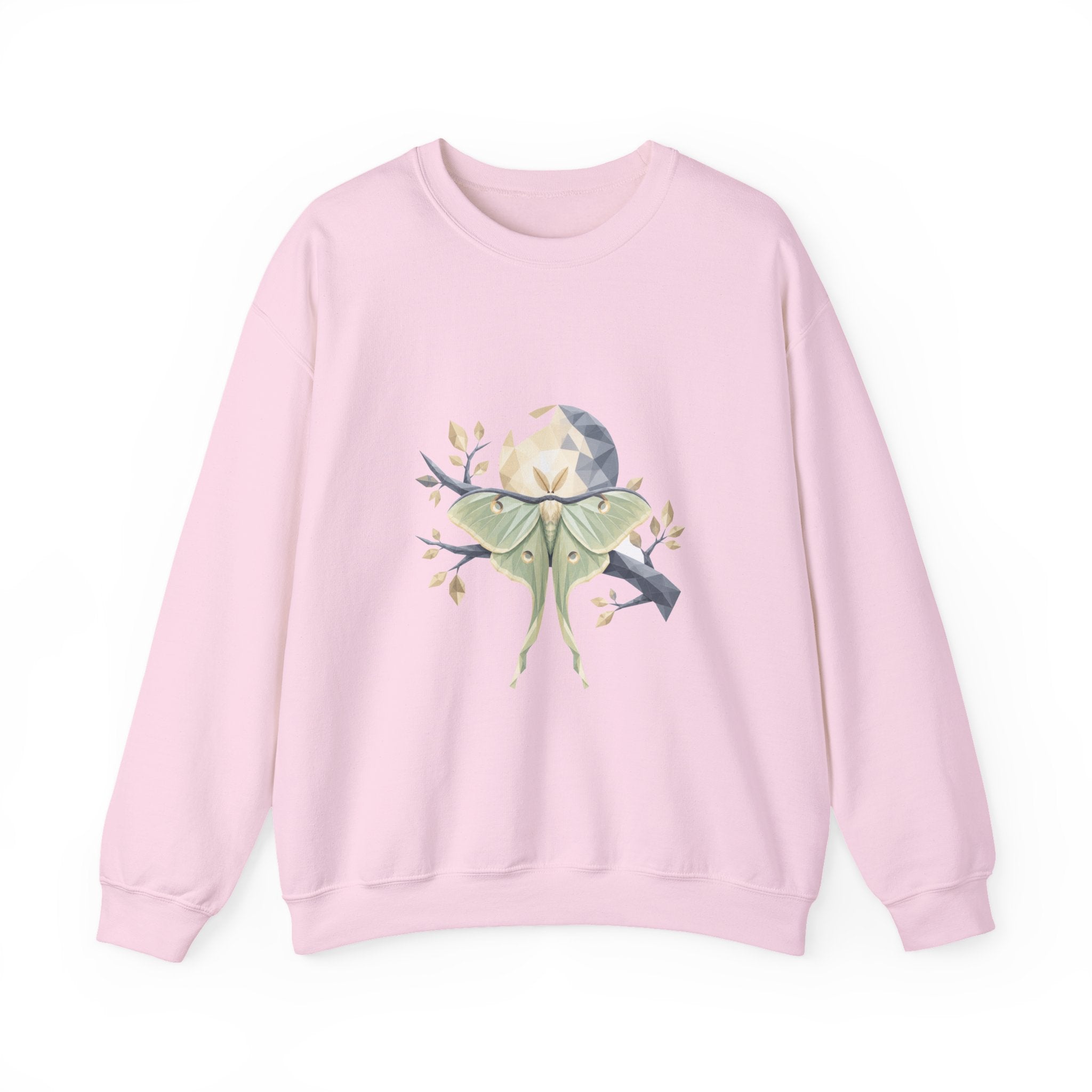 Matching Couple Sweatshirt - Butterfly & Moth Matching Couple Premium Fleece Sweatshirt Geometric Art His Hers Love Gift - Design B