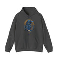 Matching Couple Sweatshirt - Huginn & Muninn Matching Couple Hooded Sweatshirt Geometric Art His Hers Couple Gift - Design A