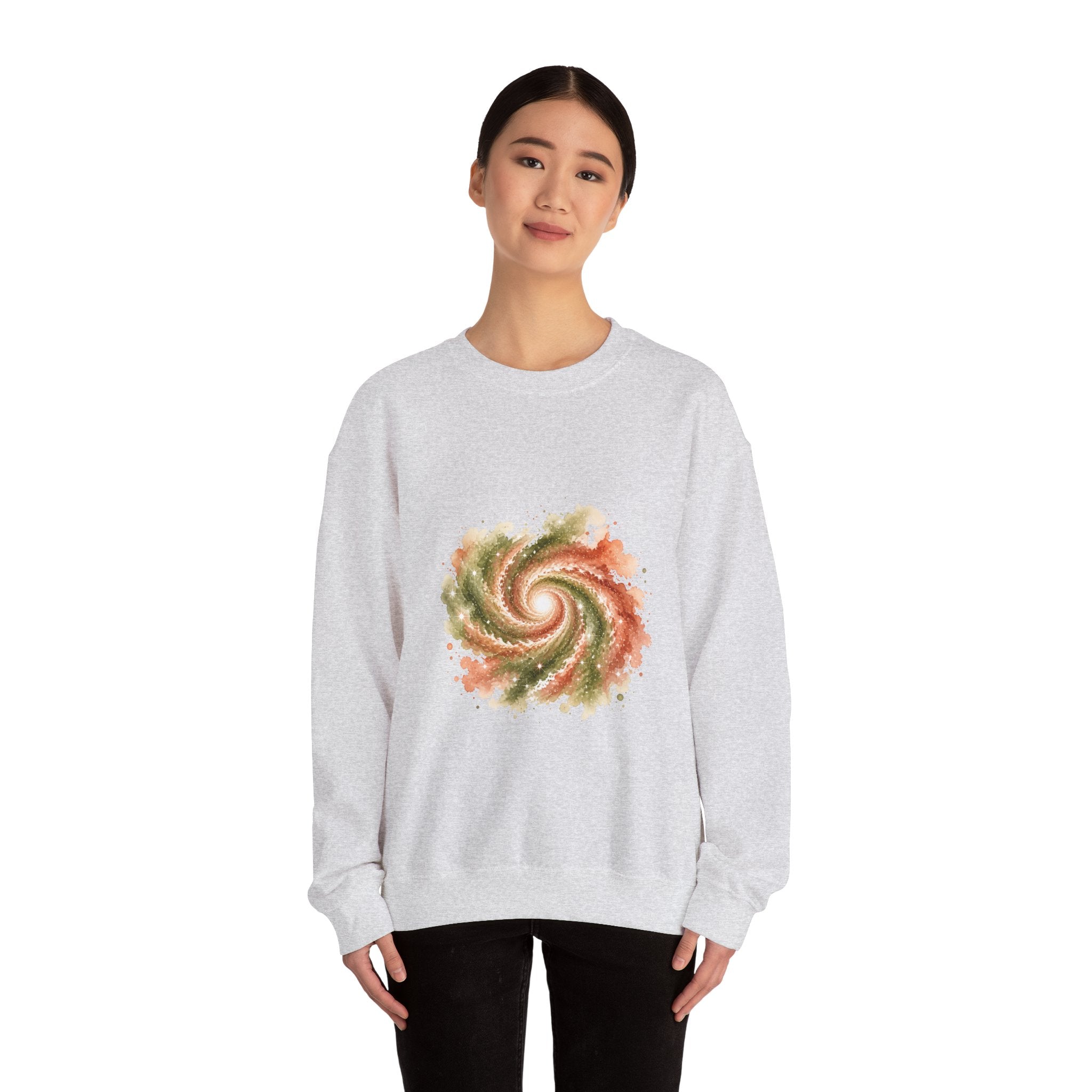 Matching Couple Sweatshirt - Galaxy & Supernova Matching Couple Crewneck Sweatshirt Watercolor Art His Hers Engagement Gift - Design A