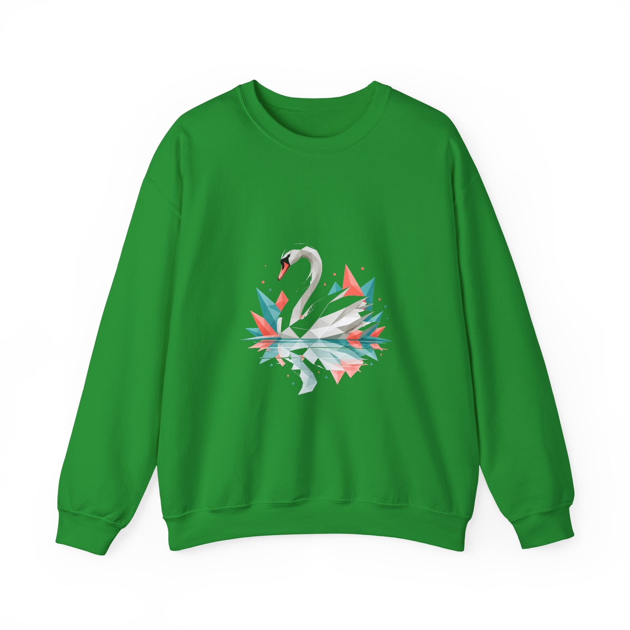Matching Couple Sweatshirt - Raven & Swan Matching Couple Crewneck Sweatshirt Geometric Art His Hers Couple Gift - Design B