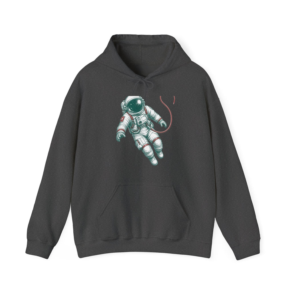 Matching Couple Sweatshirt - Astronaut & Planet Matching Couple Hooded Sweatshirt Hand-Drawn Art His Hers Best Friend Gift - Design A