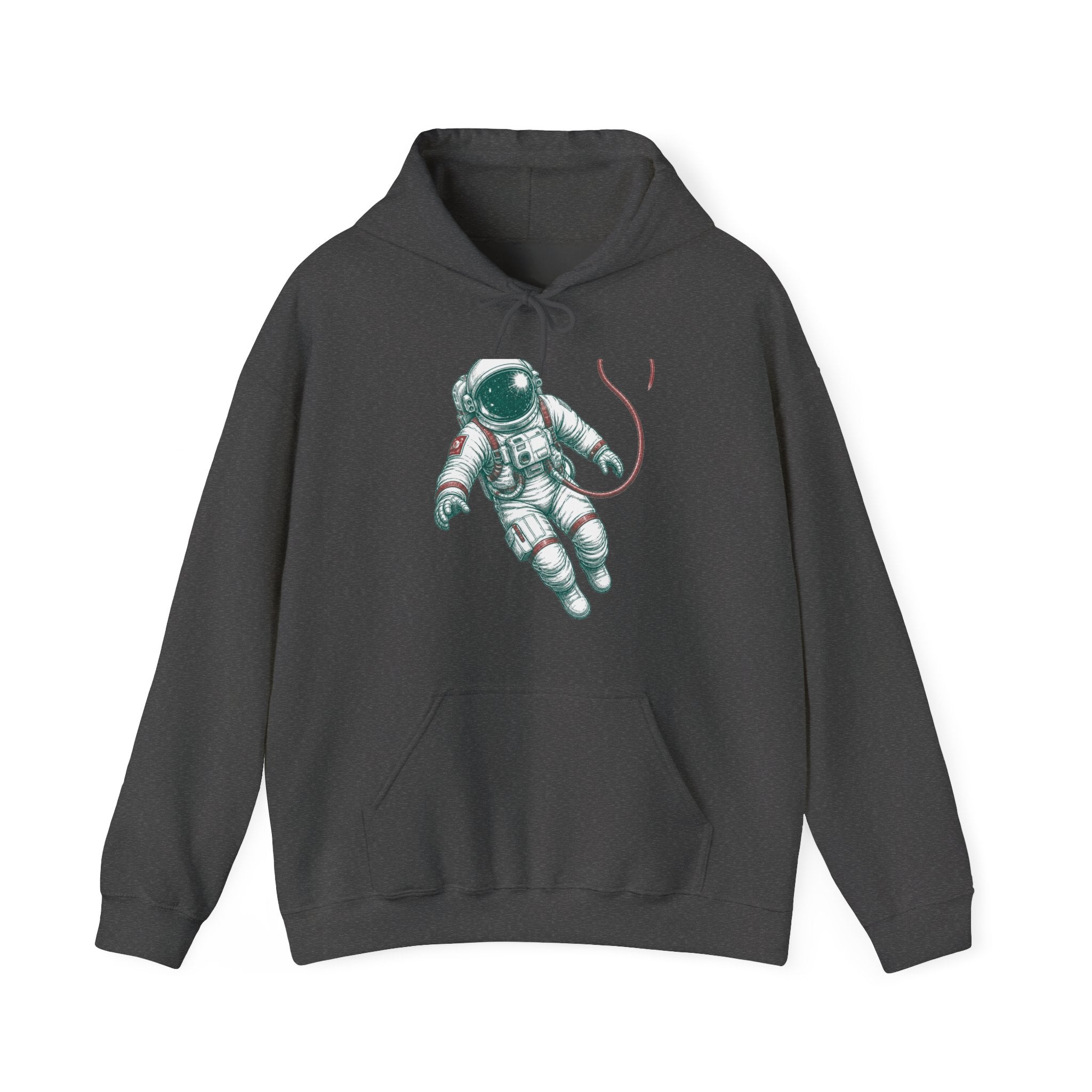 Matching Couple Sweatshirt - Astronaut & Planet Matching Couple Hooded Sweatshirt Hand-Drawn Art His Hers Best Friend Gift - Design A