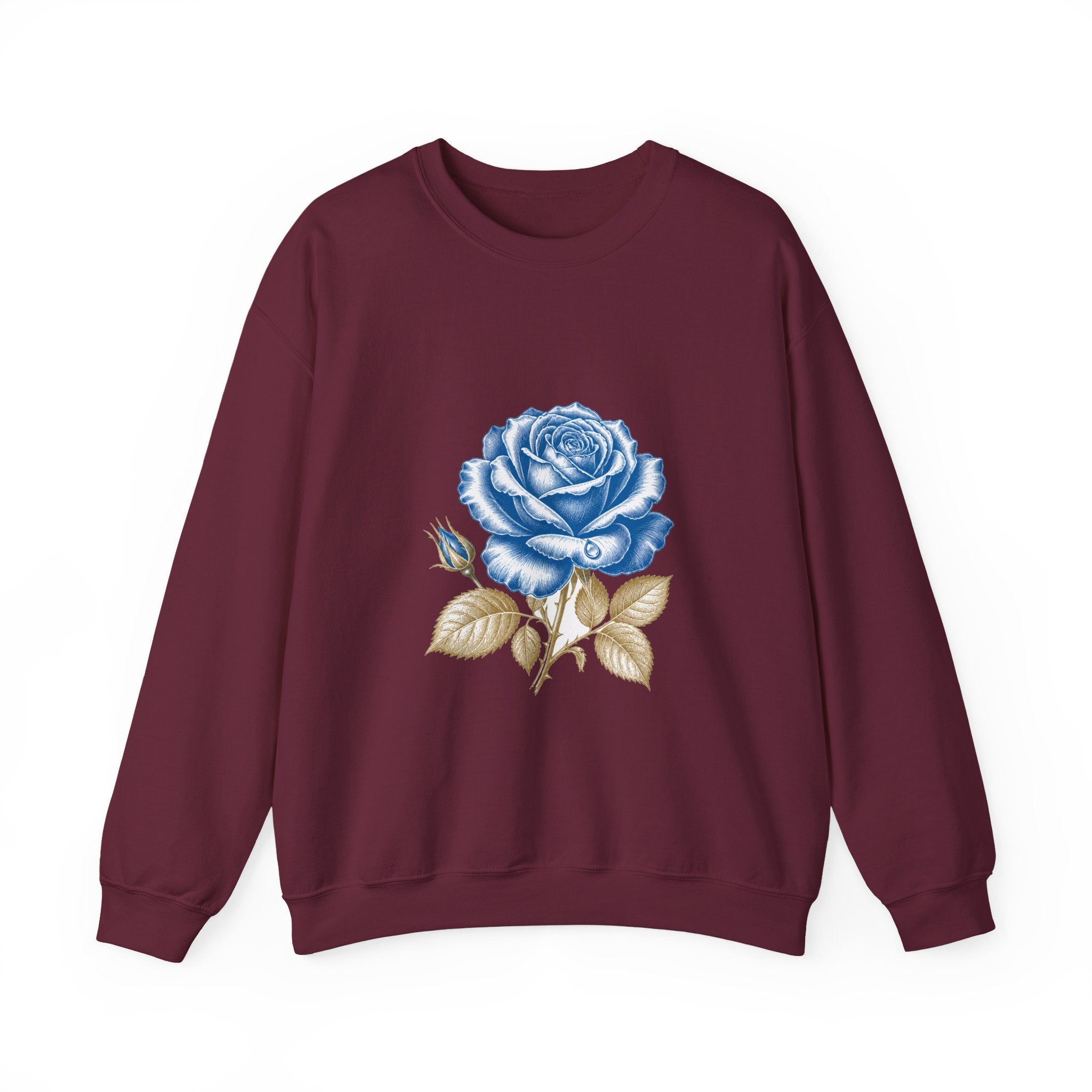 Matching Couple Sweatshirt - Rose & Thorn Matching Couple Comfort Colors Crew Vintage Art His Hers Honeymoon Gift - Design A