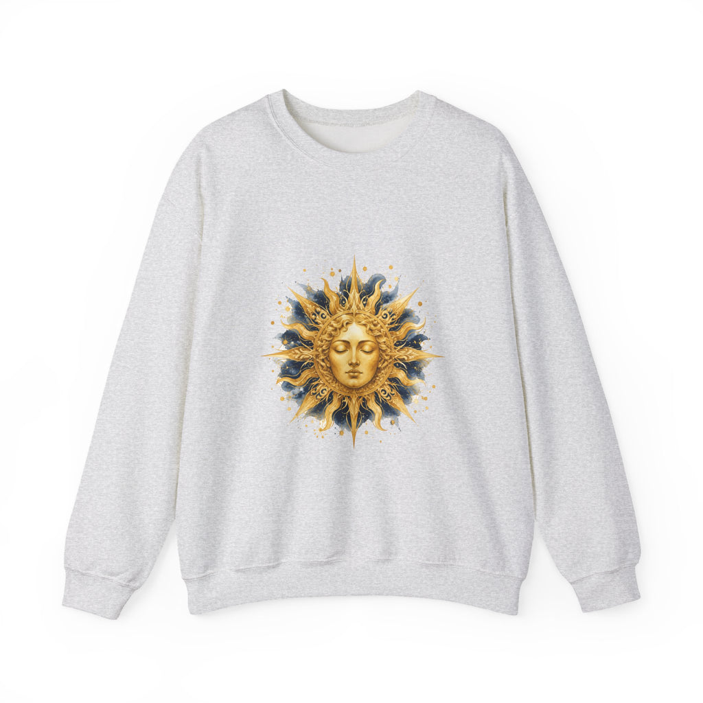 Matching Couple Sweatshirt - Helios & Selene Matching Couple Comfort Colors Crew Watercolor Art His Hers Birthday Gift - Design A