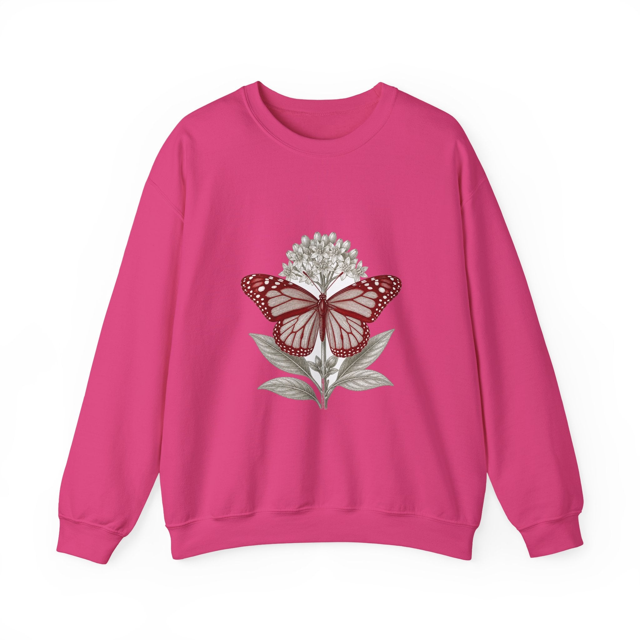 Matching Couple Sweatshirt - Butterfly & Moth Matching Couple Comfort Colors Crew Vintage Art His Hers Honeymoon Gift - Design A