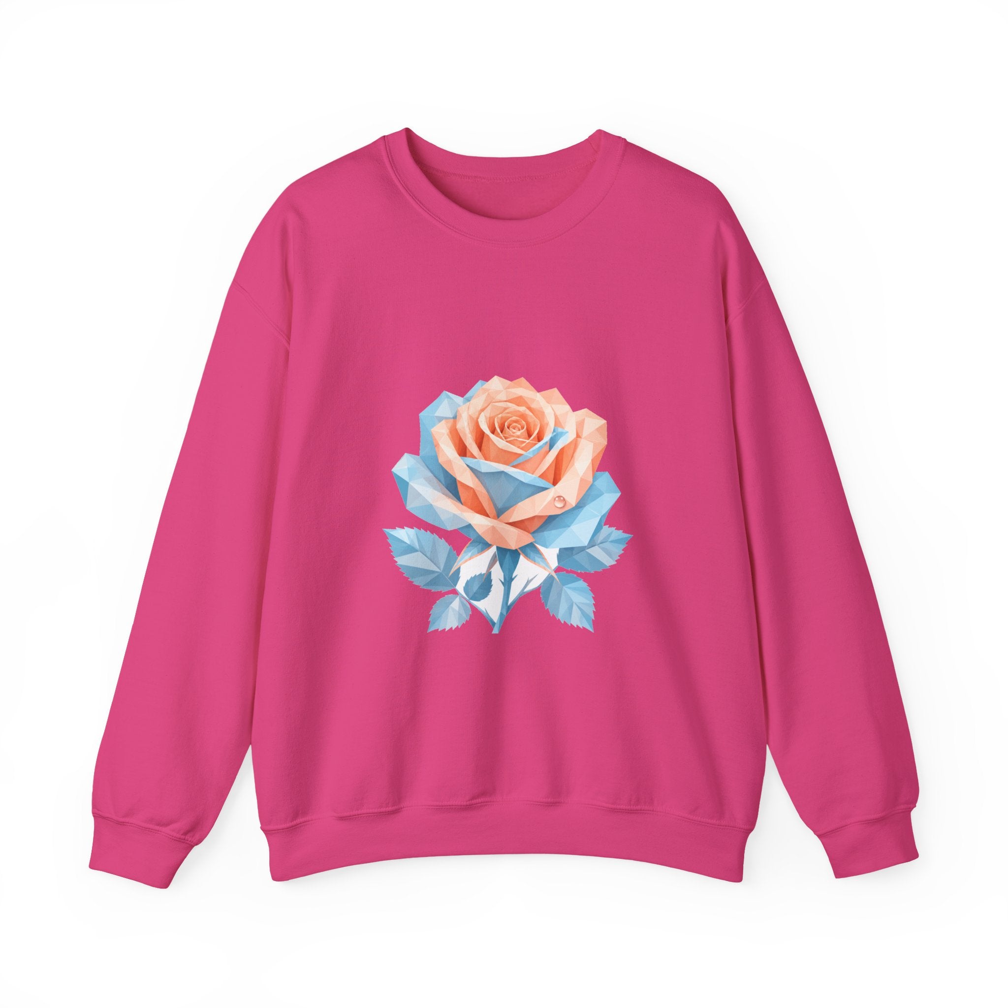 Matching Couple Sweatshirt - Rose & Thorn Matching Couple Comfort Colors Crew Geometric Art His Hers Love Gift - Design A