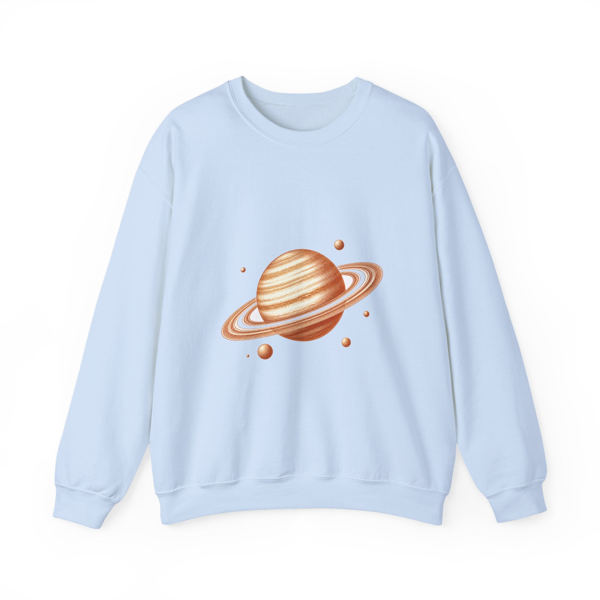 Matching Couple Sweatshirt - Saturn & Jupiter Matching Couple Comfort Colors Crew Vintage Art His Hers Honeymoon Gift - Design A