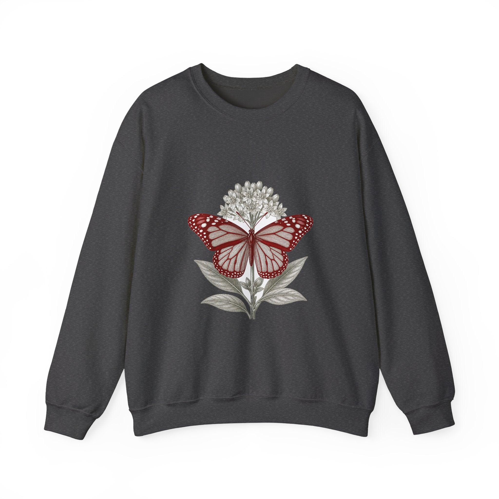Matching Couple Sweatshirt - Butterfly & Moth Matching Couple Comfort Colors Crew Vintage Art His Hers Honeymoon Gift - Design A