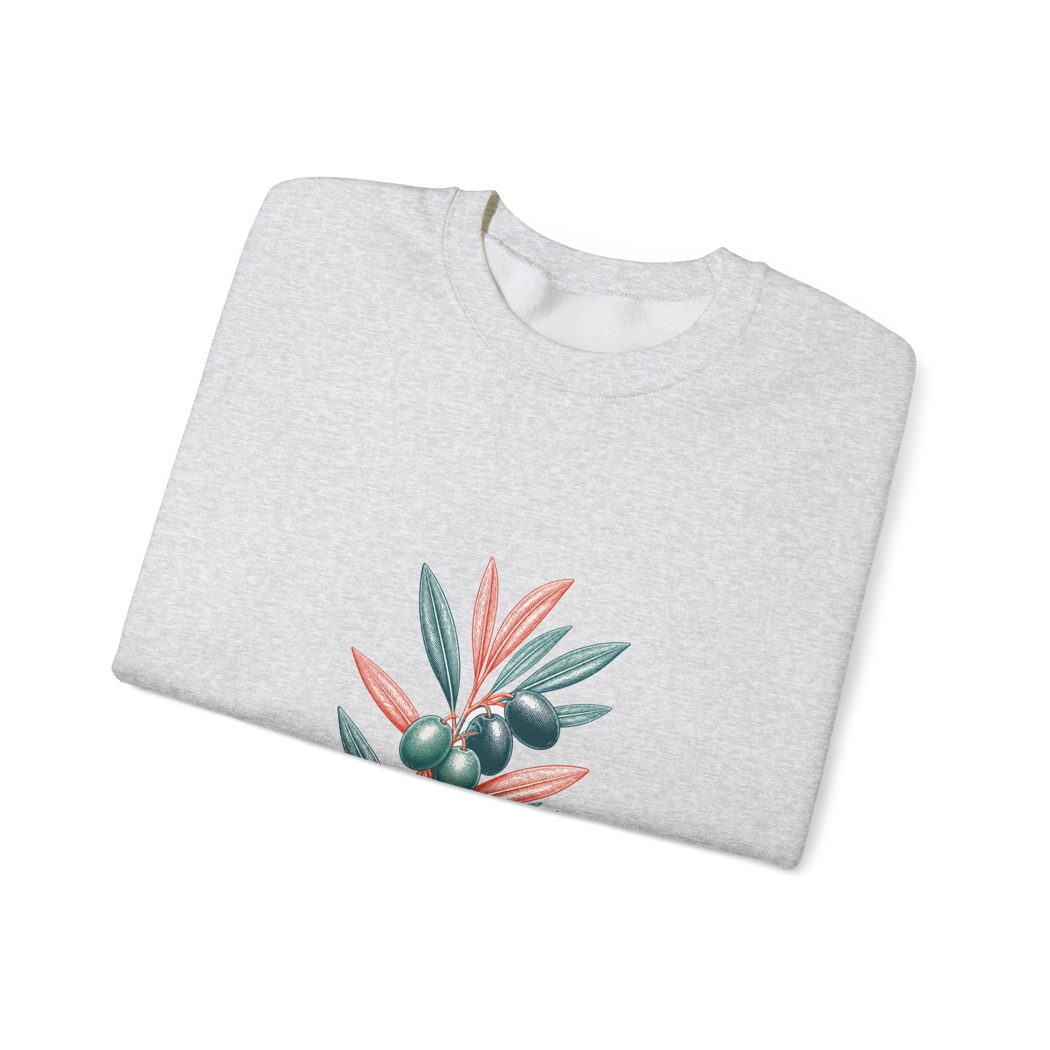 Matching Couple Sweatshirt - Olive Branch & Fig Matching Couple Comfort Colors Crew Vintage Art His Hers Honeymoon Gift - Design A