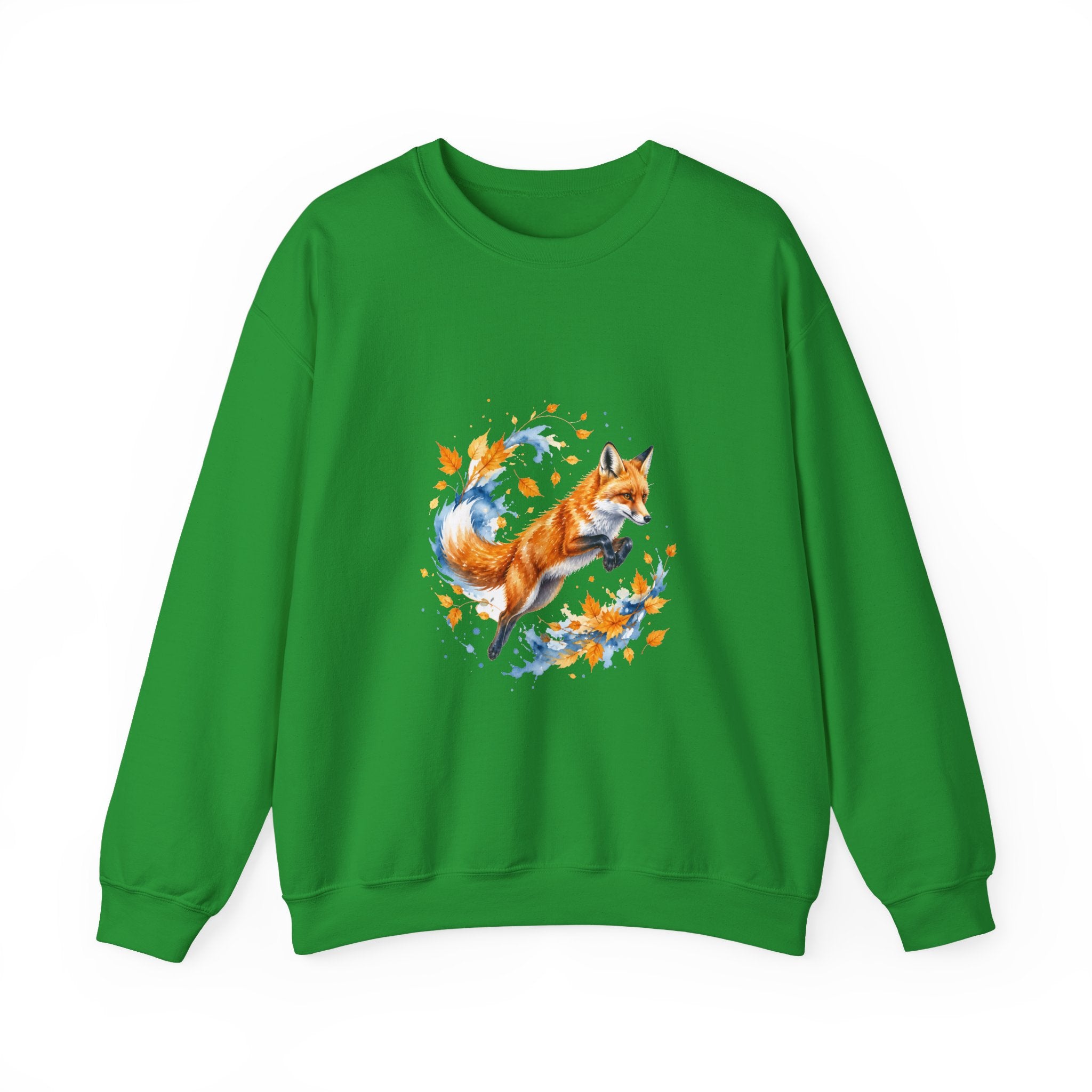 Matching Couple Sweatshirt - Fox & Rabbit Matching Couple Comfort Colors Crew Watercolor Art His Hers Birthday Gift - Design A