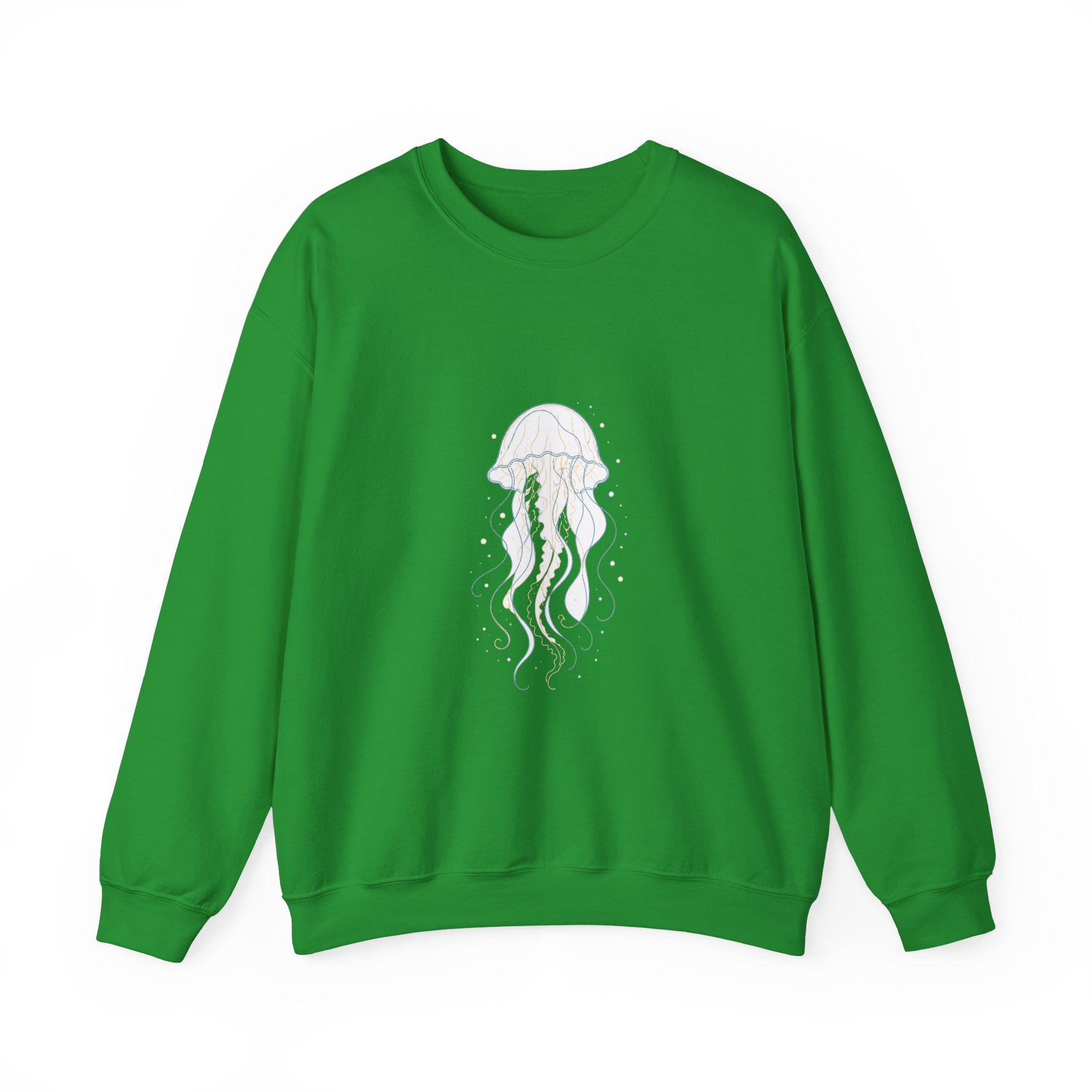 Matching Couple Sweatshirt - Octopus & Jellyfish Matching Couple Crewneck Sweatshirt Minimalist Art His Hers Valentine Gift - Design B