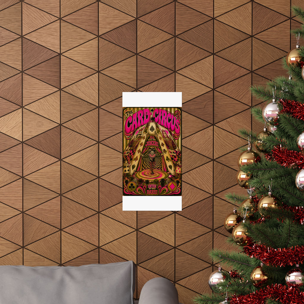 Playing Cards Tent Wall Art Poster 18×24 Psychedelic Cafe Decor Maximalist Print