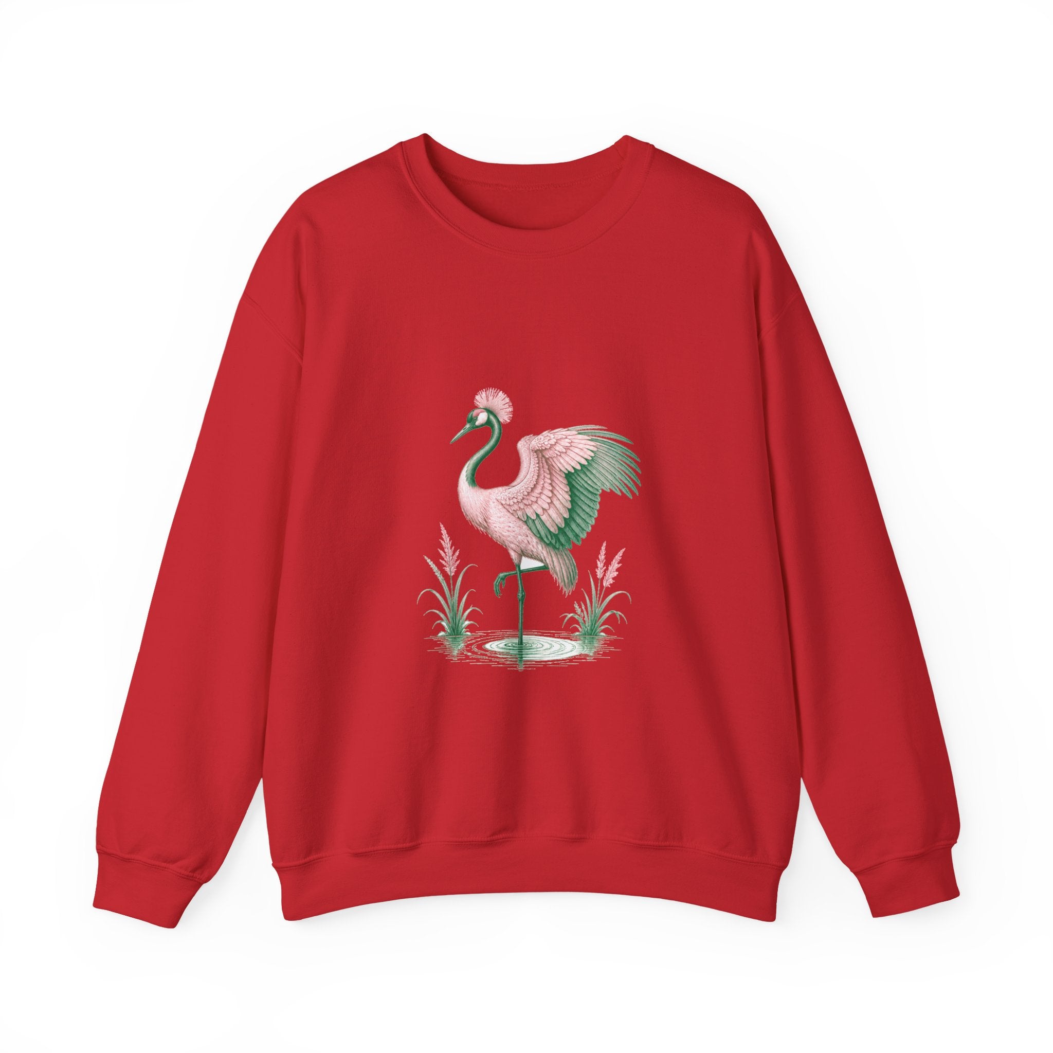 Matching Couple Sweatshirt - Tiger & Crane Matching Couple Comfort Colors Crew Vintage Art His Hers Honeymoon Gift - Design B