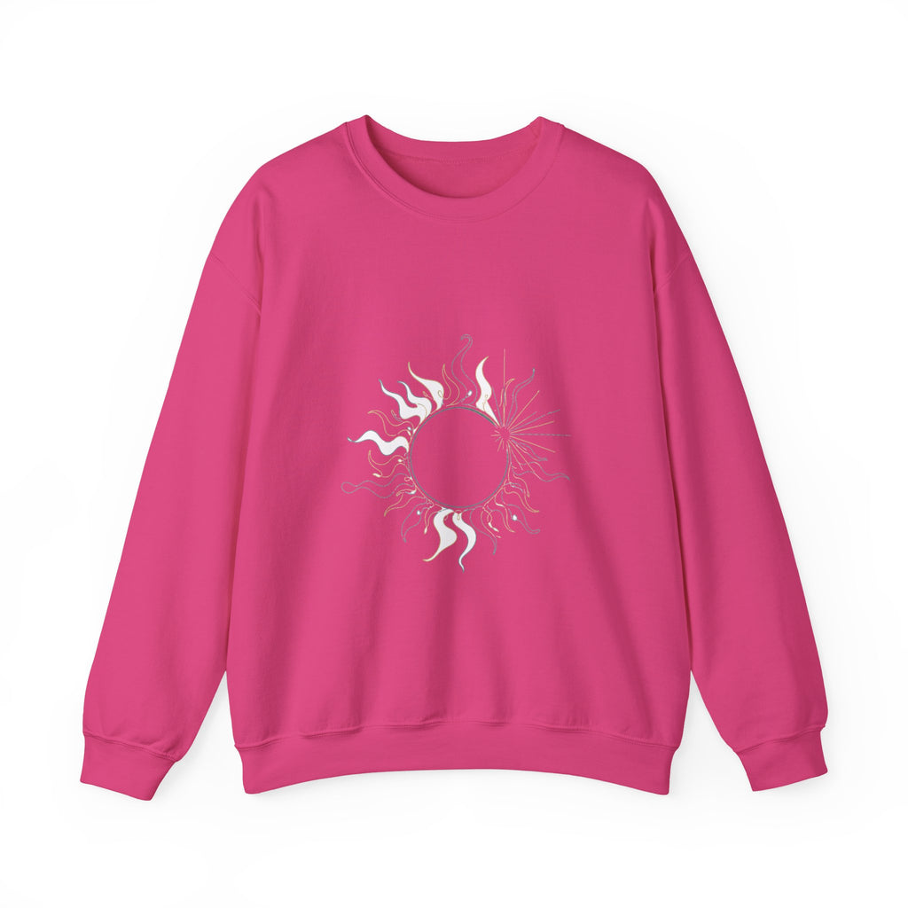 Matching Couple Sweatshirt - Solar & Lunar Eclipse Matching Couple Comfort Colors Crew Minimalist Art His Hers Christmas Gift - Design A