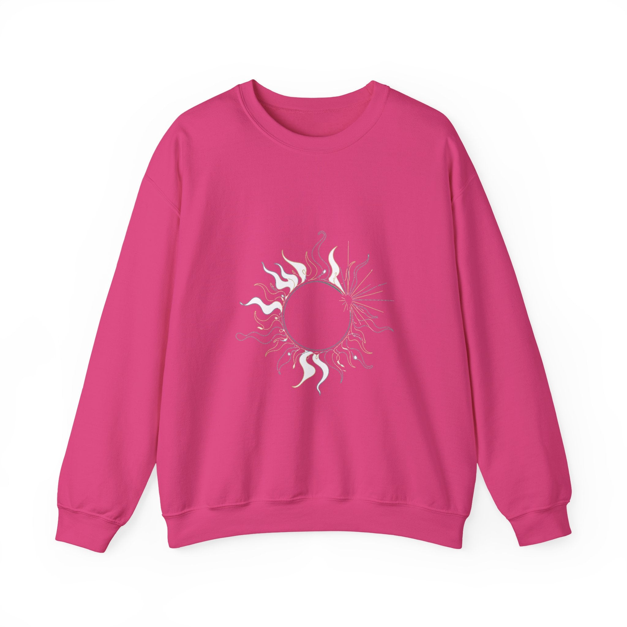 Matching Couple Sweatshirt - Solar & Lunar Eclipse Matching Couple Comfort Colors Crew Minimalist Art His Hers Christmas Gift - Design A