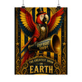Parrot Ringmaster Wall Art Poster 24×36 Baroque Studio Decor Maximalist Print