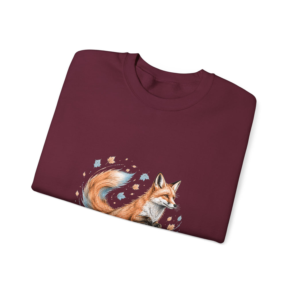 Matching Couple Sweatshirt - Fox & Rabbit Matching Couple Premium Fleece Sweatshirt Hand-Drawn Art His Hers Anniversary Gift - Design A