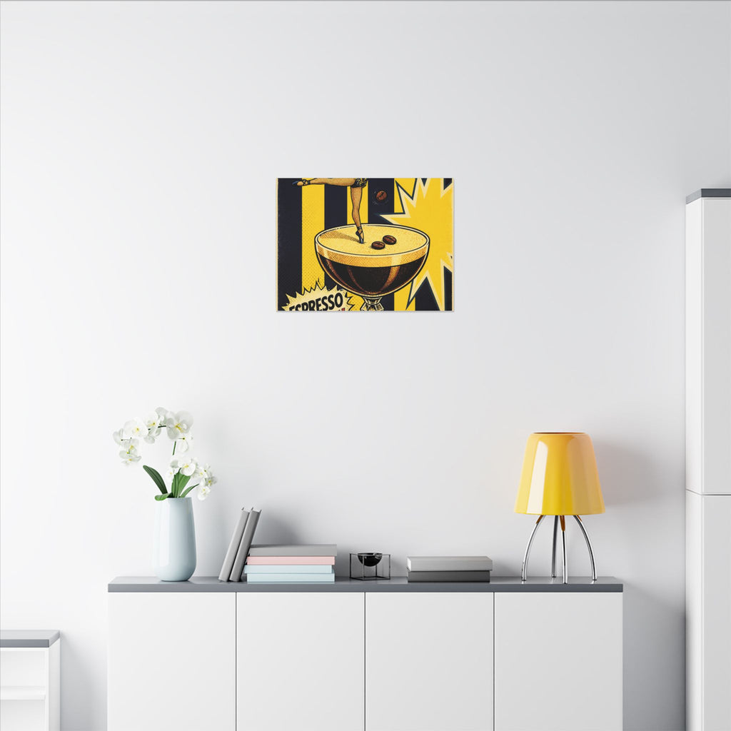 Espresso Martini Acrobat Wall Art Canvas 16×20 Pop Art Living Room Decor Maximalist Print
