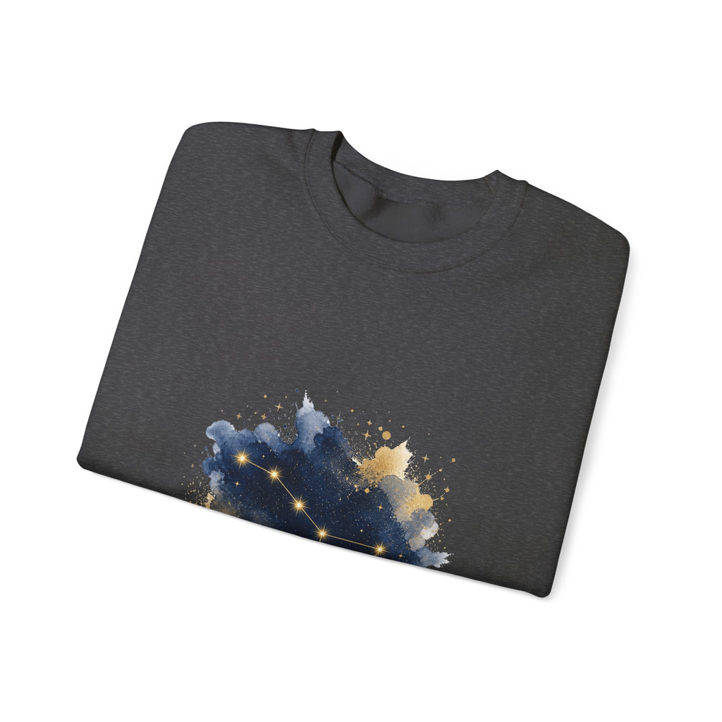 Matching Couple Sweatshirt - Big & Little Dipper Matching Couple Comfort Colors Crew Watercolor Art His Hers Birthday Gift - Design A