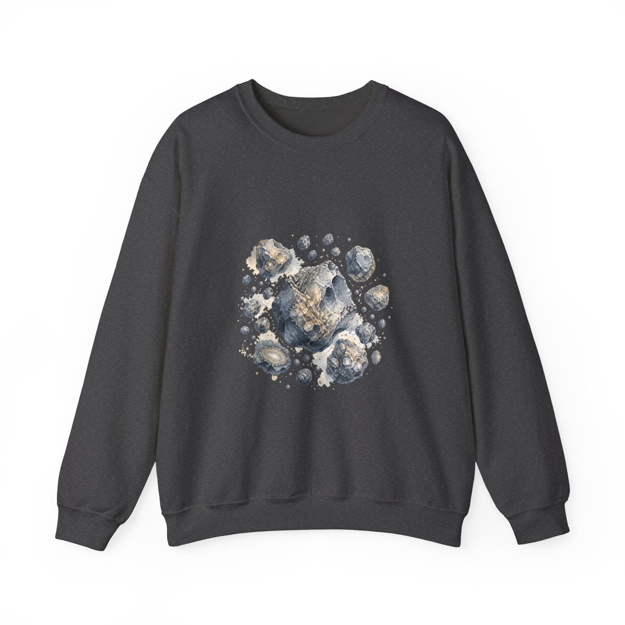 Matching Couple Sweatshirt - Comet & Asteroid Matching Couple Comfort Colors Crew Watercolor Art His Hers Birthday Gift - Design B