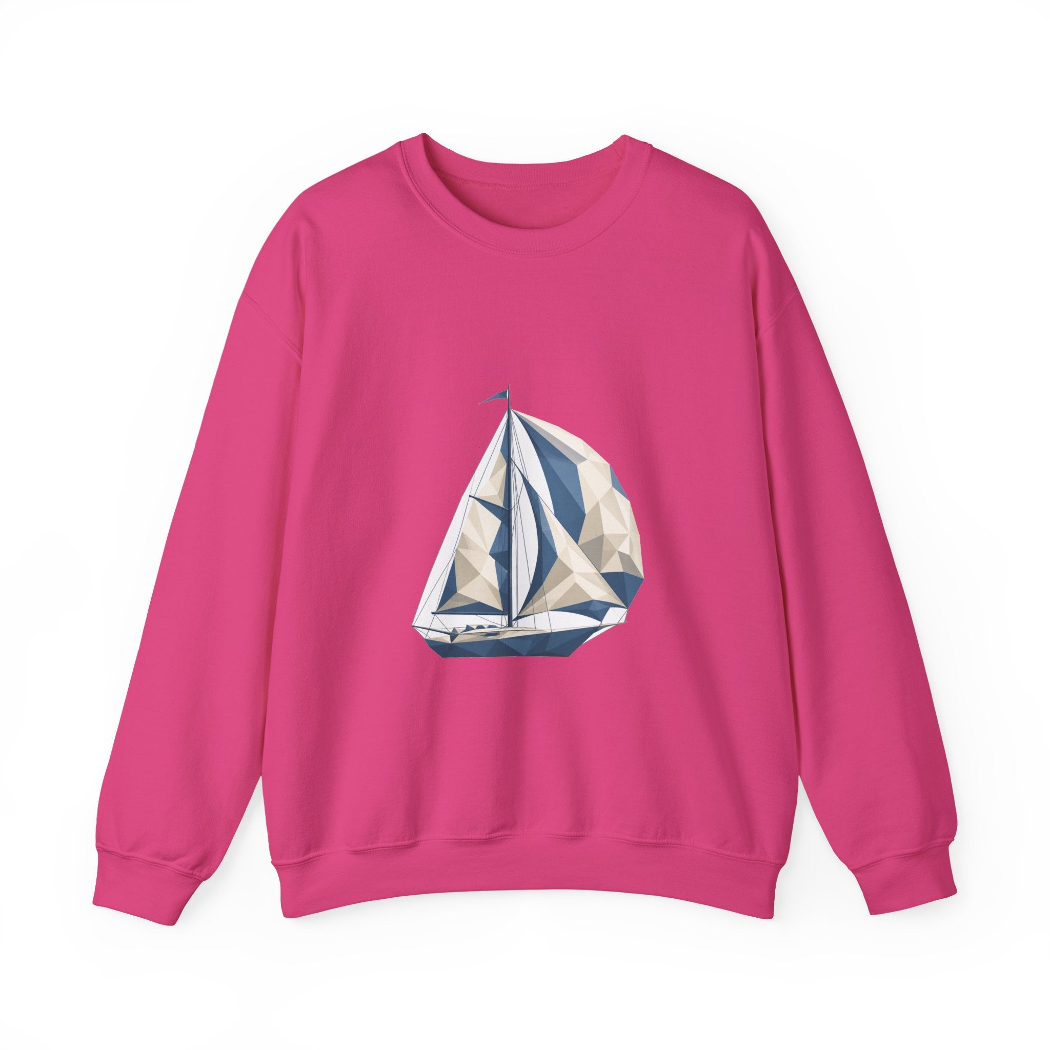 Matching Couple Sweatshirt - Anchor & Sail Matching Couple Premium Fleece Sweatshirt Geometric Art His Hers Love Gift - Design B