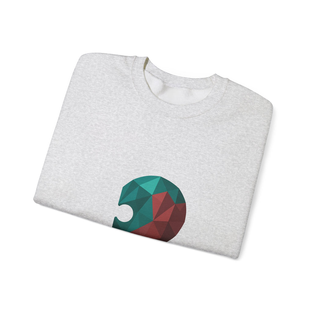 Matching Couple Sweatshirt - Puzzle Pieces Matching Couple Premium Fleece Sweatshirt Geometric Art His Hers Love Gift - Design B