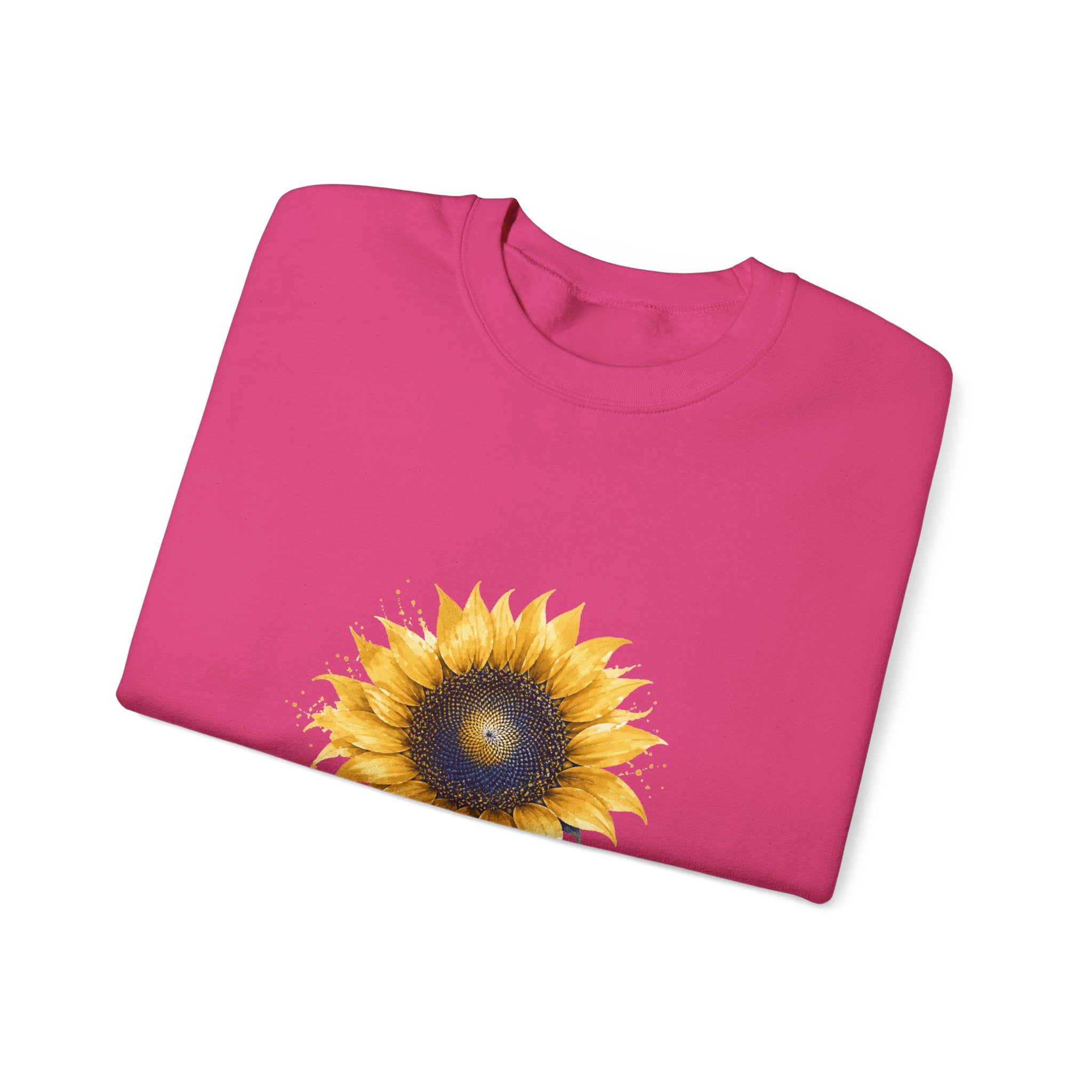 Matching Couple Sweatshirt - Sunflower & Moonflower Matching Couple Premium Fleece Sweatshirt Watercolor Art His Hers Birthday Gift - Design A
