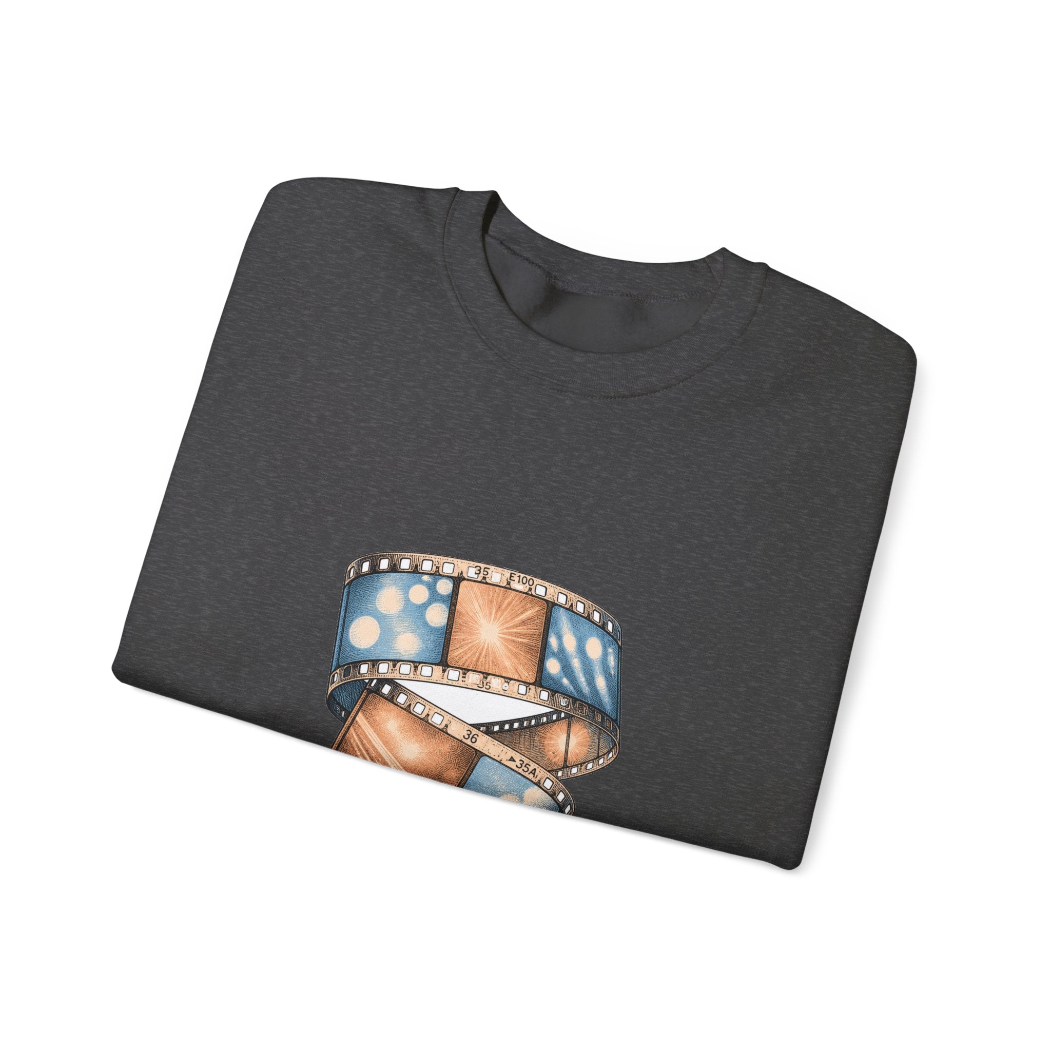 Matching Couple Sweatshirt - Camera & Film Matching Couple Crewneck Sweatshirt Vintage Art His Hers Wedding Gift - Design B