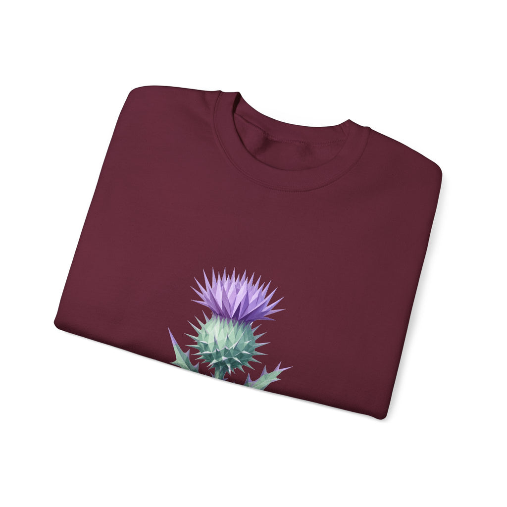 Matching Couple Sweatshirt - Lavender & Thistle Matching Couple Premium Fleece Sweatshirt Geometric Art His Hers Love Gift - Design B