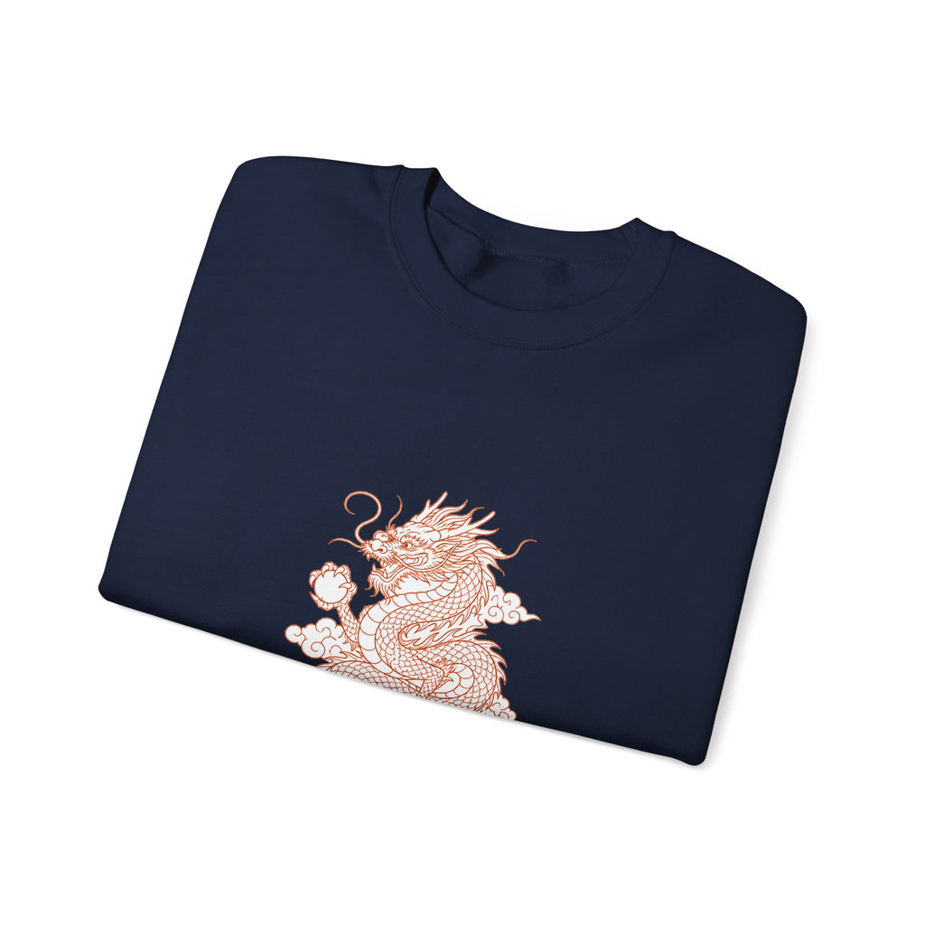 Matching Couple Sweatshirt - Dragon & Phoenix Matching Couple Comfort Colors Crew Minimalist Art His Hers Christmas Gift - Design A