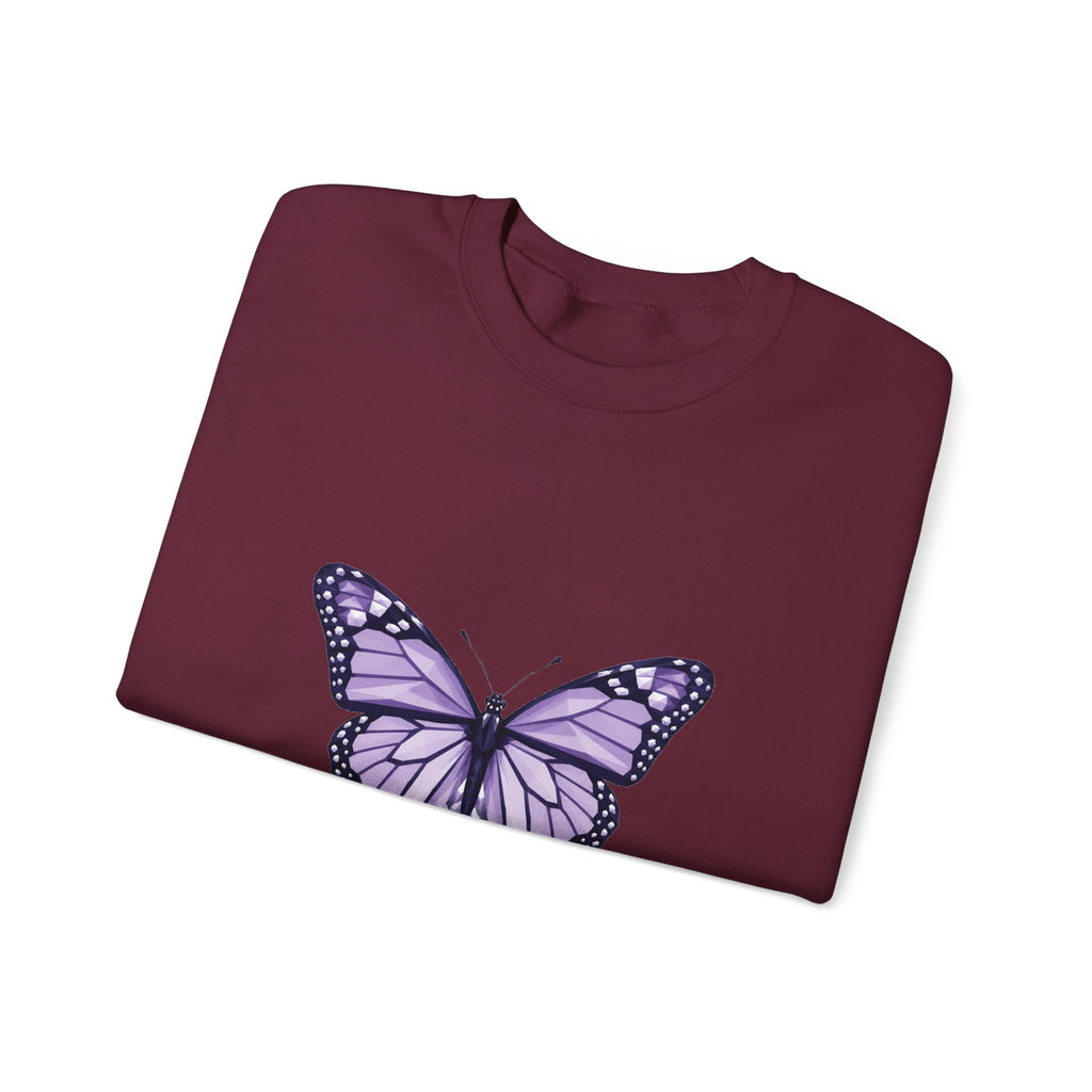 Matching Couple Sweatshirt - Butterfly & Moth Matching Couple Comfort Colors Crew Geometric Art His Hers Love Gift - Design A
