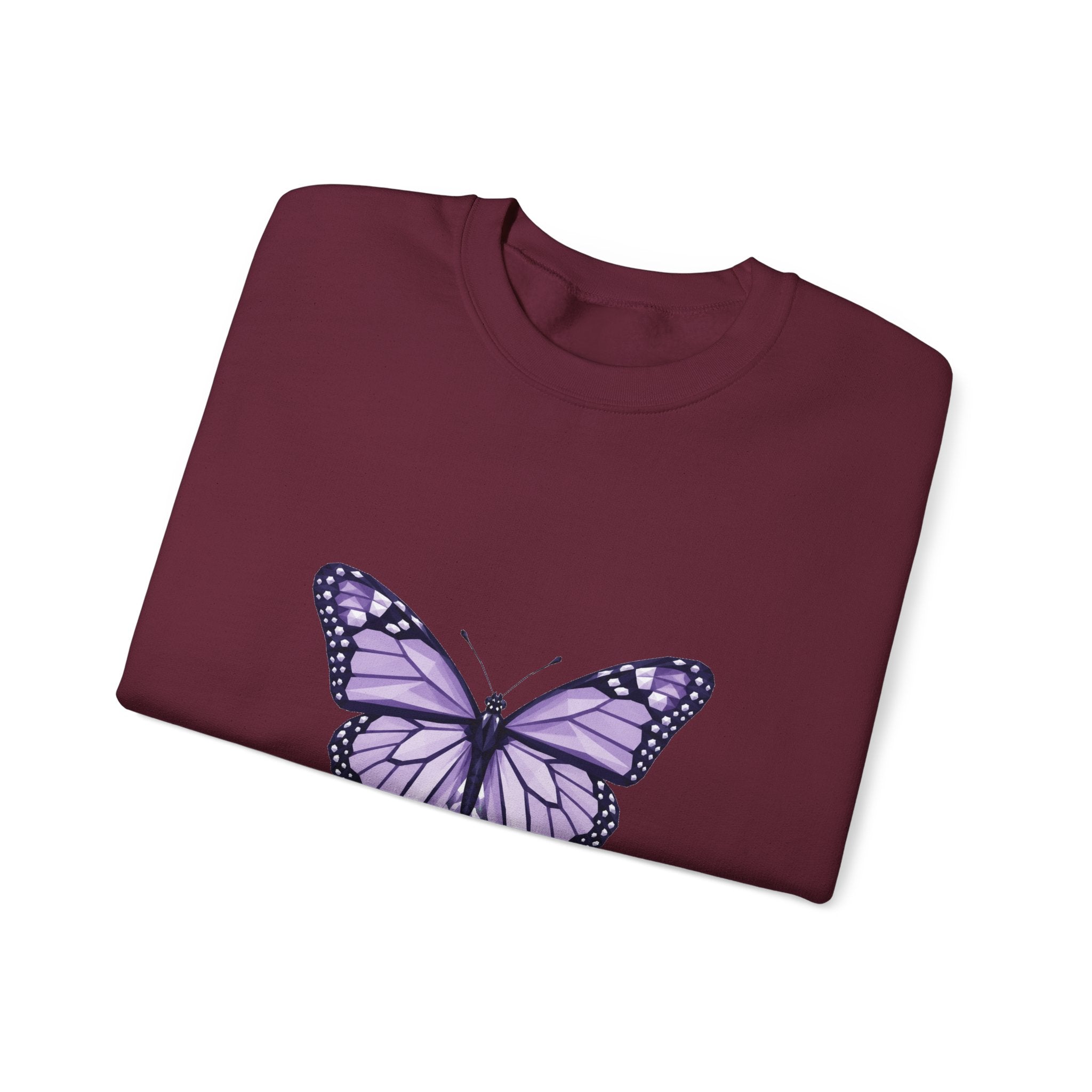 Matching Couple Sweatshirt - Butterfly & Moth Matching Couple Comfort Colors Crew Geometric Art His Hers Love Gift - Design A