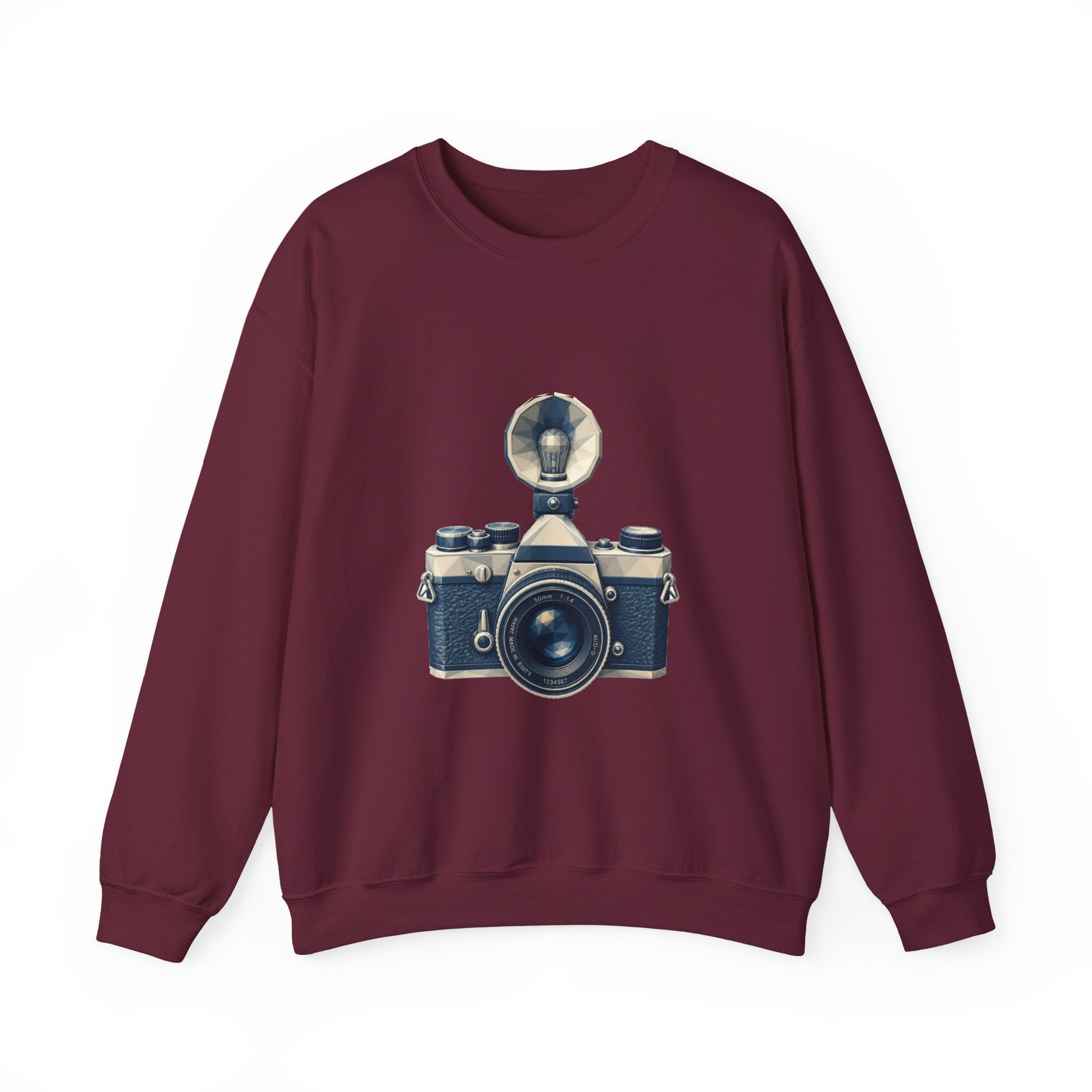Matching Couple Sweatshirt - Camera & Film Matching Couple Comfort Colors Crew Geometric Art His Hers Love Gift - Design A