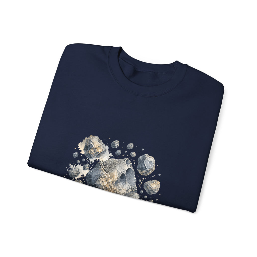 Matching Couple Sweatshirt - Comet & Asteroid Matching Couple Comfort Colors Crew Watercolor Art His Hers Birthday Gift - Design B