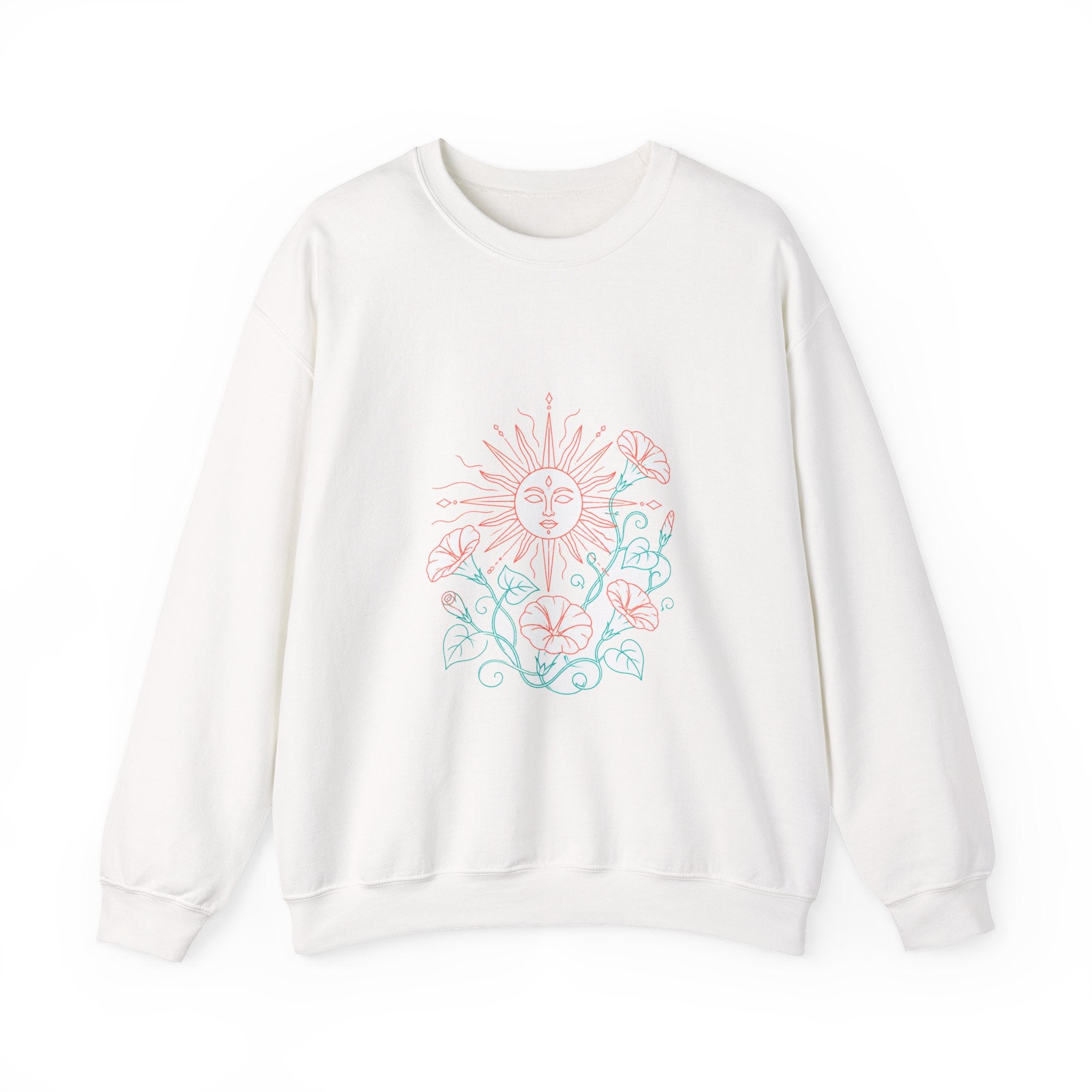 Matching Couple Sweatshirt - Sun & Moon Matching Couple Premium Fleece Sweatshirt Minimalist Art His Hers Christmas Gift - Design B