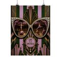 Sunglasses Circus Ring Wall Art Poster 24×36 Art Deco Bar Area Decor Maximalist Print