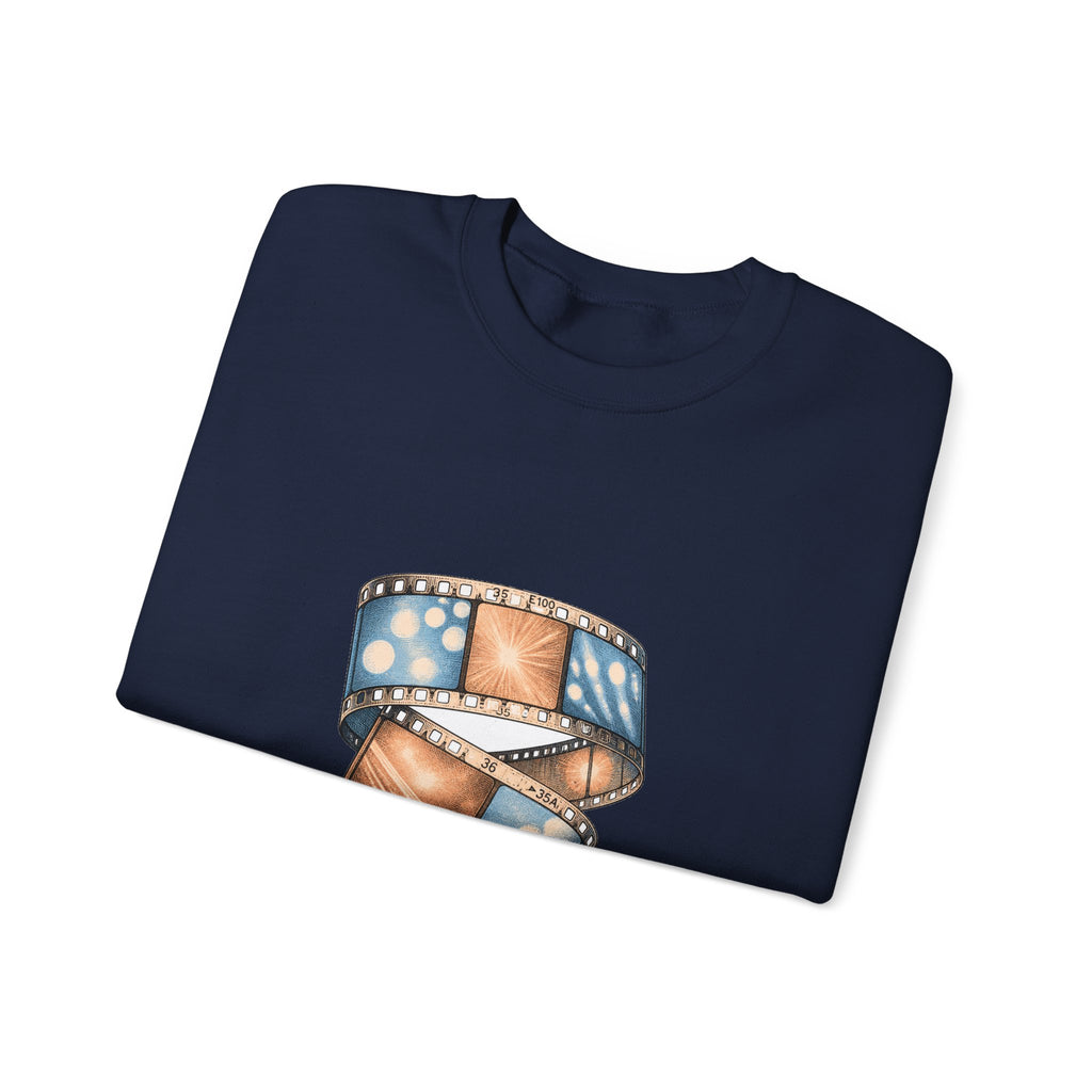 Matching Couple Sweatshirt - Camera & Film Matching Couple Crewneck Sweatshirt Vintage Art His Hers Wedding Gift - Design B
