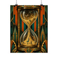 Hourglass Acrobats Wall Art Poster 24×36 Art Deco Bar Area Decor Maximalist Print