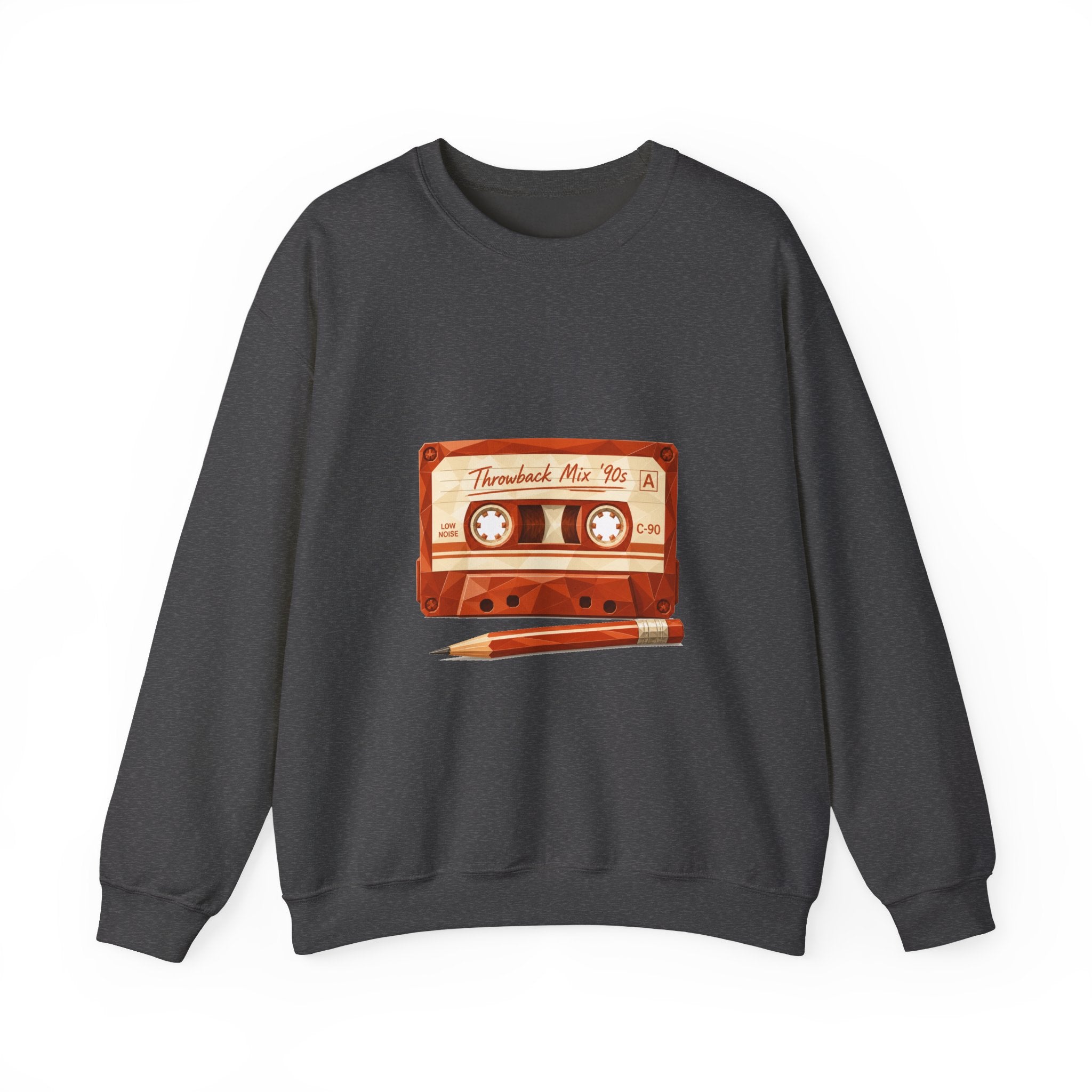 Matching Couple Sweatshirt - Vinyl & Cassette Matching Couple Premium Fleece Sweatshirt Geometric Art His Hers Love Gift - Design B