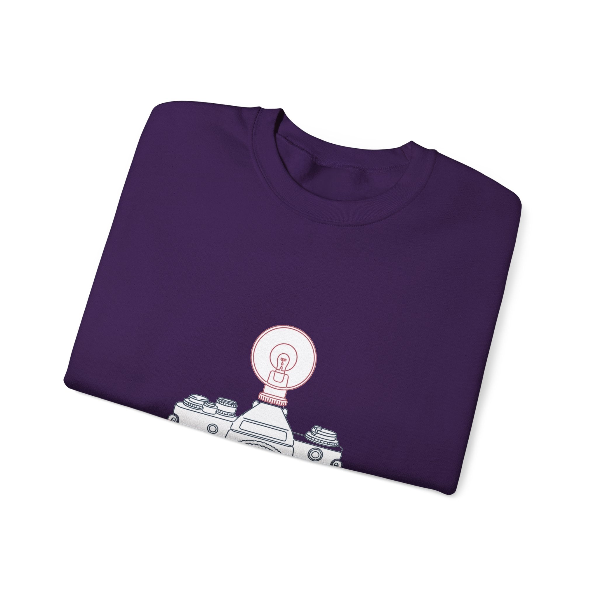Matching Couple Sweatshirt - Camera & Film Matching Couple Comfort Colors Crew Minimalist Art His Hers Christmas Gift - Design A